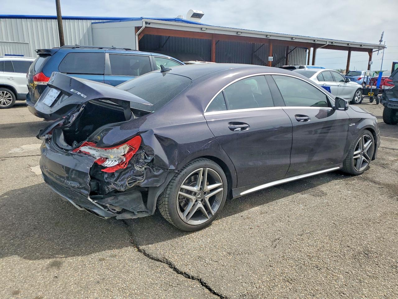 2014 Mercedes-benz Cla 45 Amg Gray vin: WDDSJ5CB4EN100330
