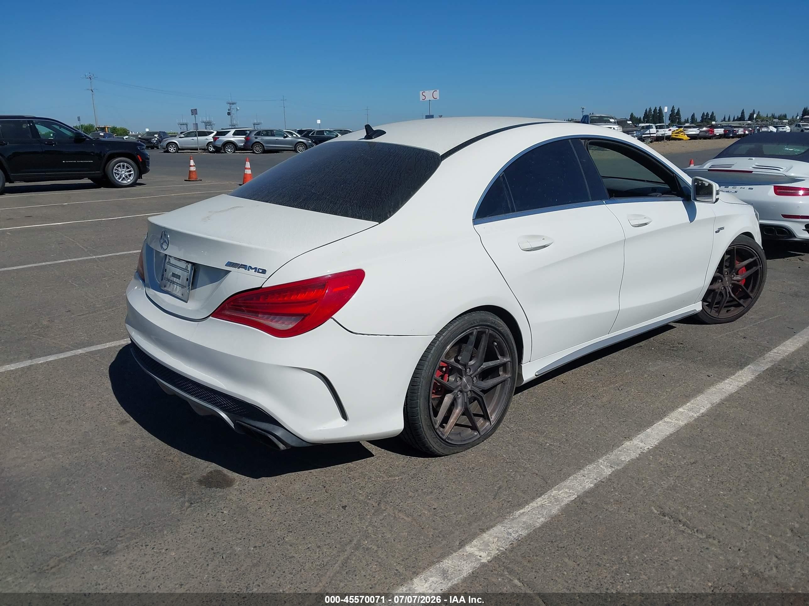 2014 Mercedes-benz Cla 45 Amg 4matic White vin: WDDSJ5CB6EN072529