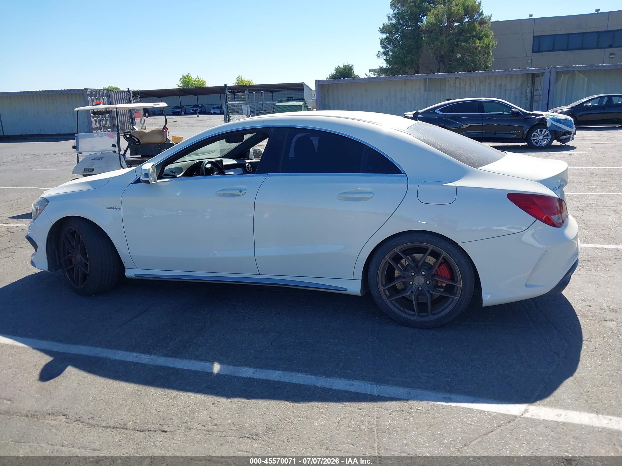 2014 Mercedes-benz Cla 45 Amg 4matic White vin: WDDSJ5CB6EN072529