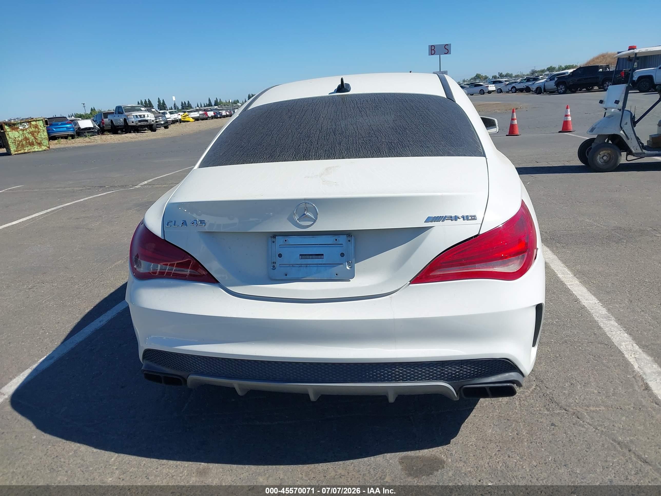 2014 Mercedes-benz Cla 45 Amg 4matic White vin: WDDSJ5CB6EN072529