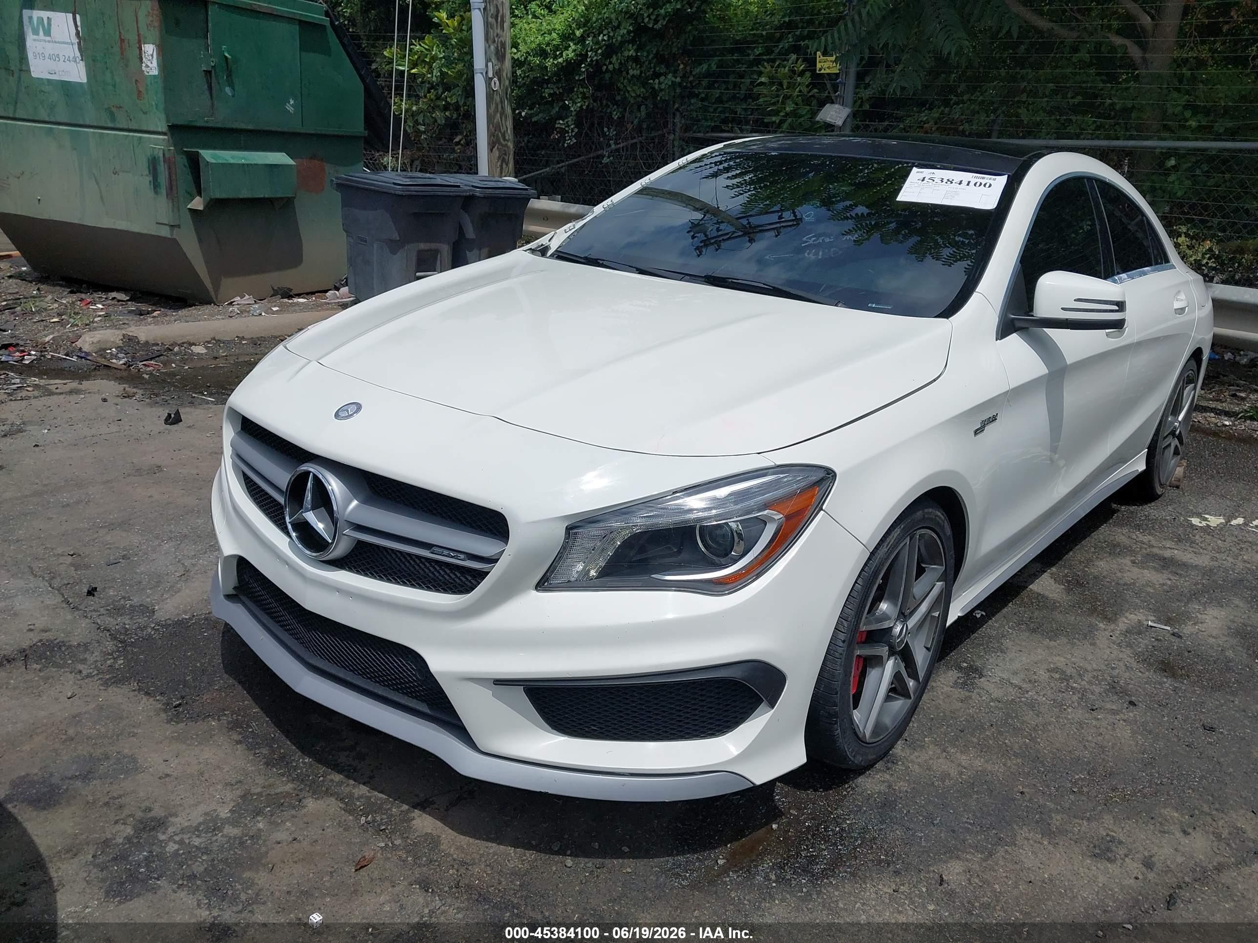 2014 Mercedes-benz Cla 45 Amg 4matic White vin: WDDSJ5CB7EN128123