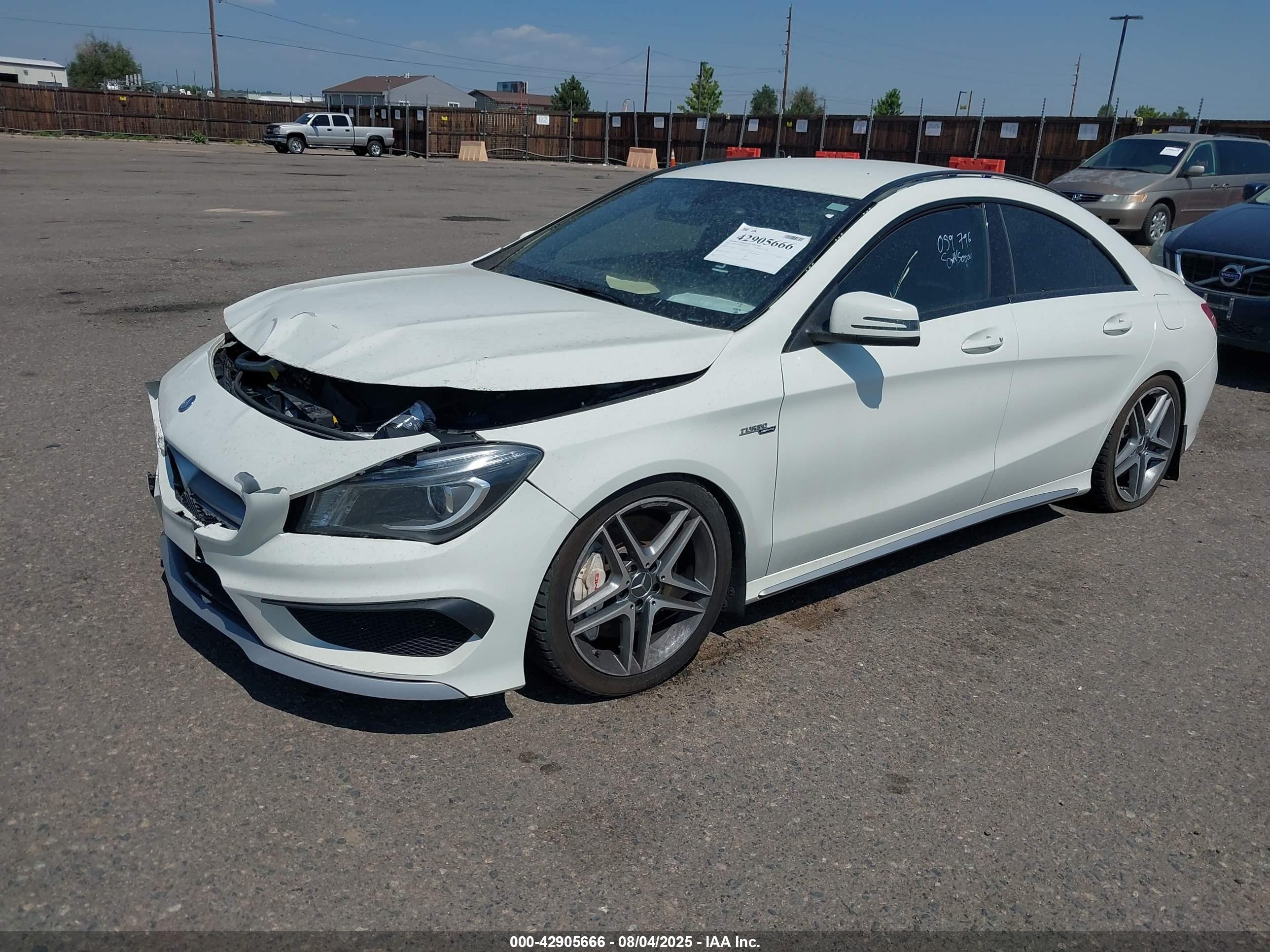 2014 Mercedes-benz Cla 45 Amg 4matic White vin: WDDSJ5CB8EN059796