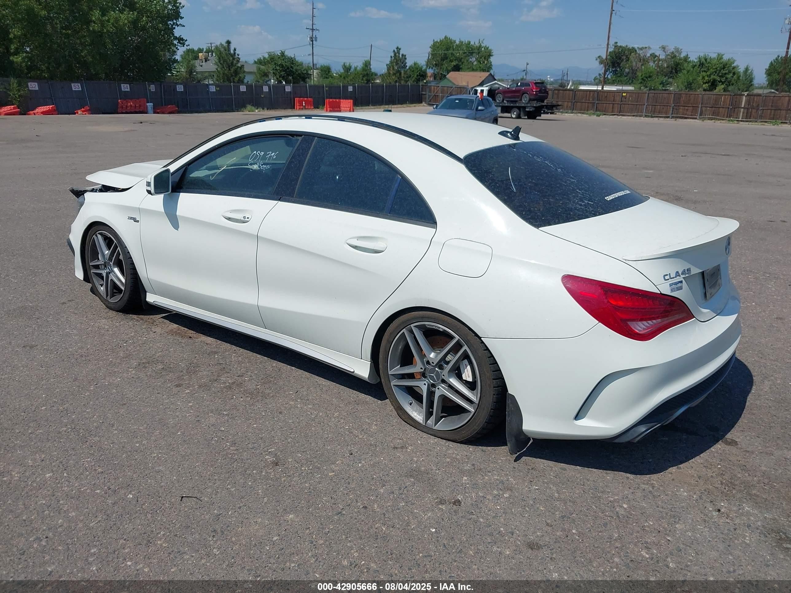 2014 Mercedes-benz Cla 45 Amg 4matic White vin: WDDSJ5CB8EN059796