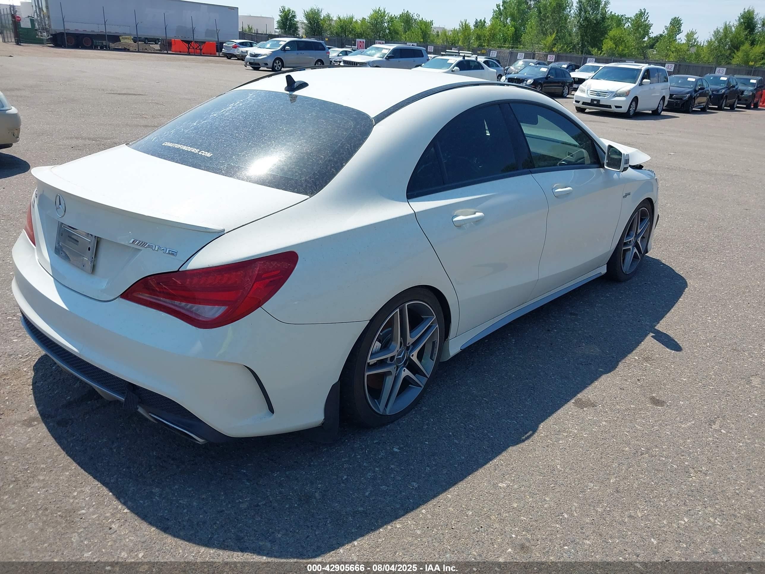 2014 Mercedes-benz Cla 45 Amg 4matic White vin: WDDSJ5CB8EN059796