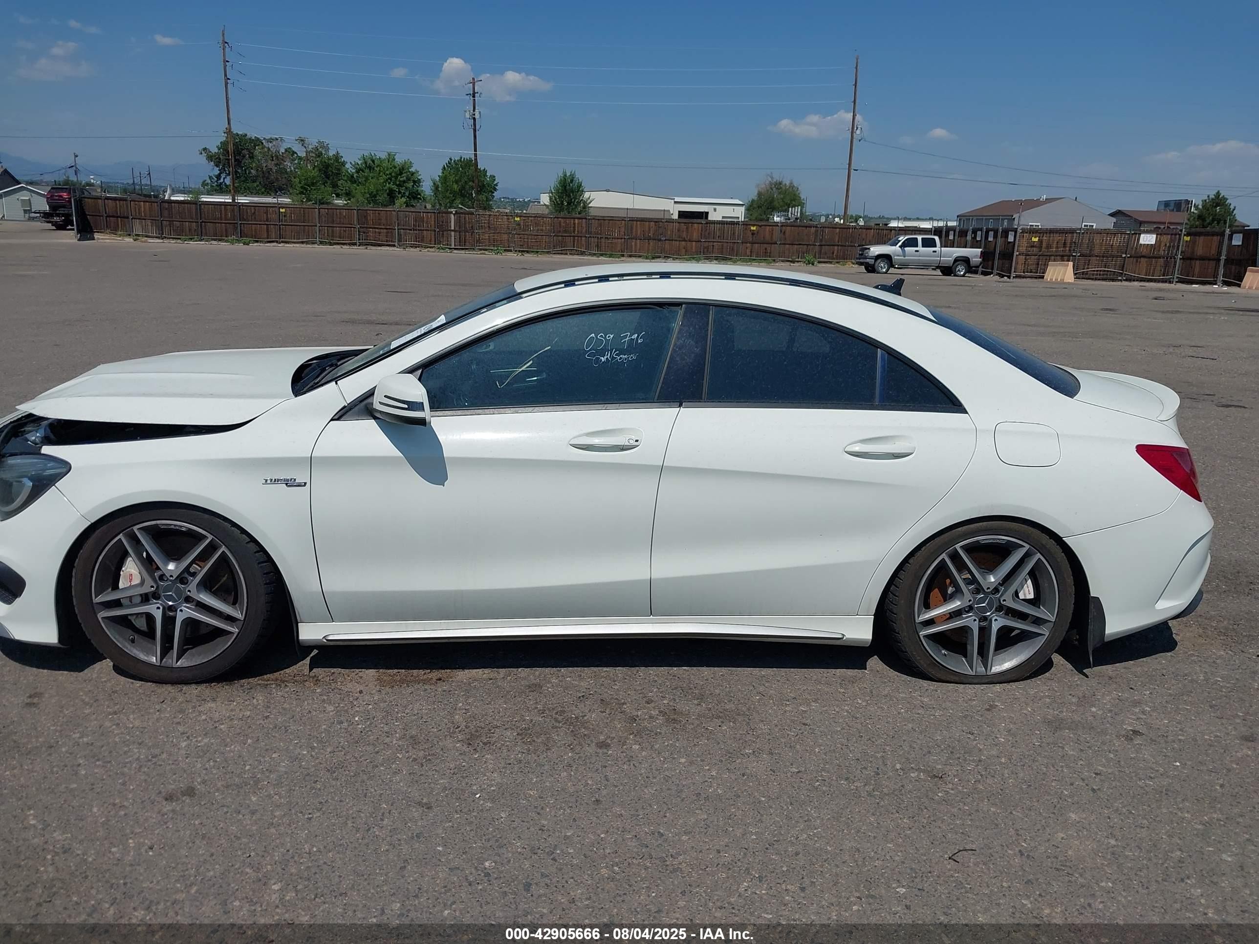 2014 Mercedes-benz Cla 45 Amg 4matic White vin: WDDSJ5CB8EN059796