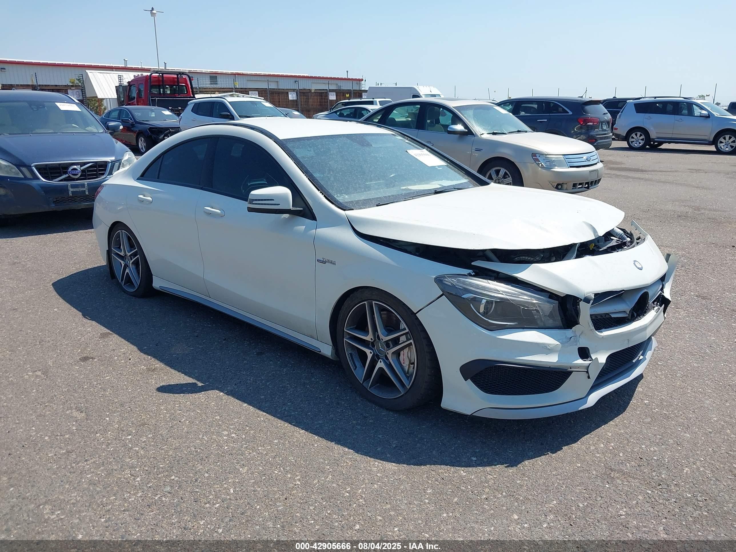 2014 Mercedes-benz Cla 45 Amg 4matic White vin: WDDSJ5CB8EN059796