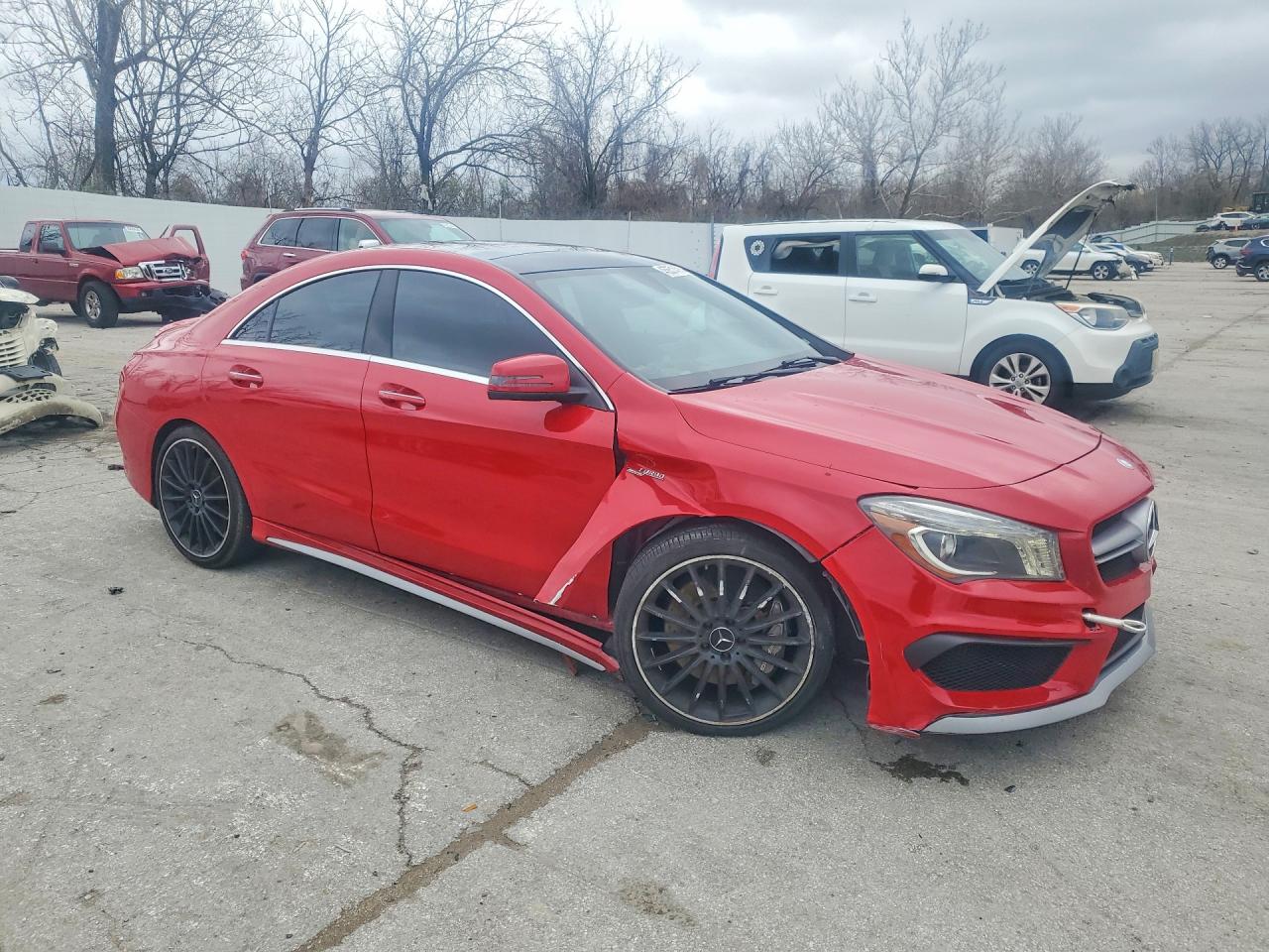2015 Mercedes-benz Cla 45 Amg Red vin: WDDSJ5CB9FN166776