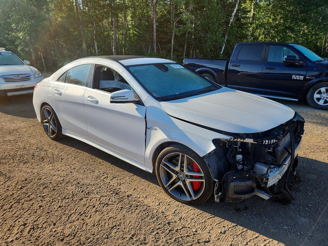 2014 Mercedes-benz Cla 45 Amg White vin: WDDSJ5CBXEN111056
