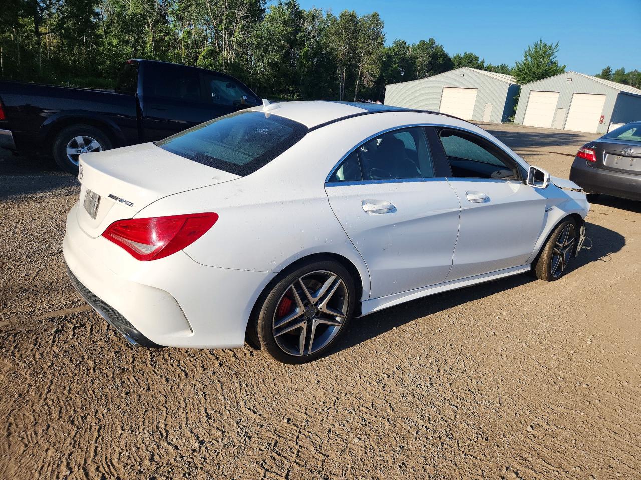 2014 Mercedes-benz Cla 45 Amg White vin: WDDSJ5CBXEN111056