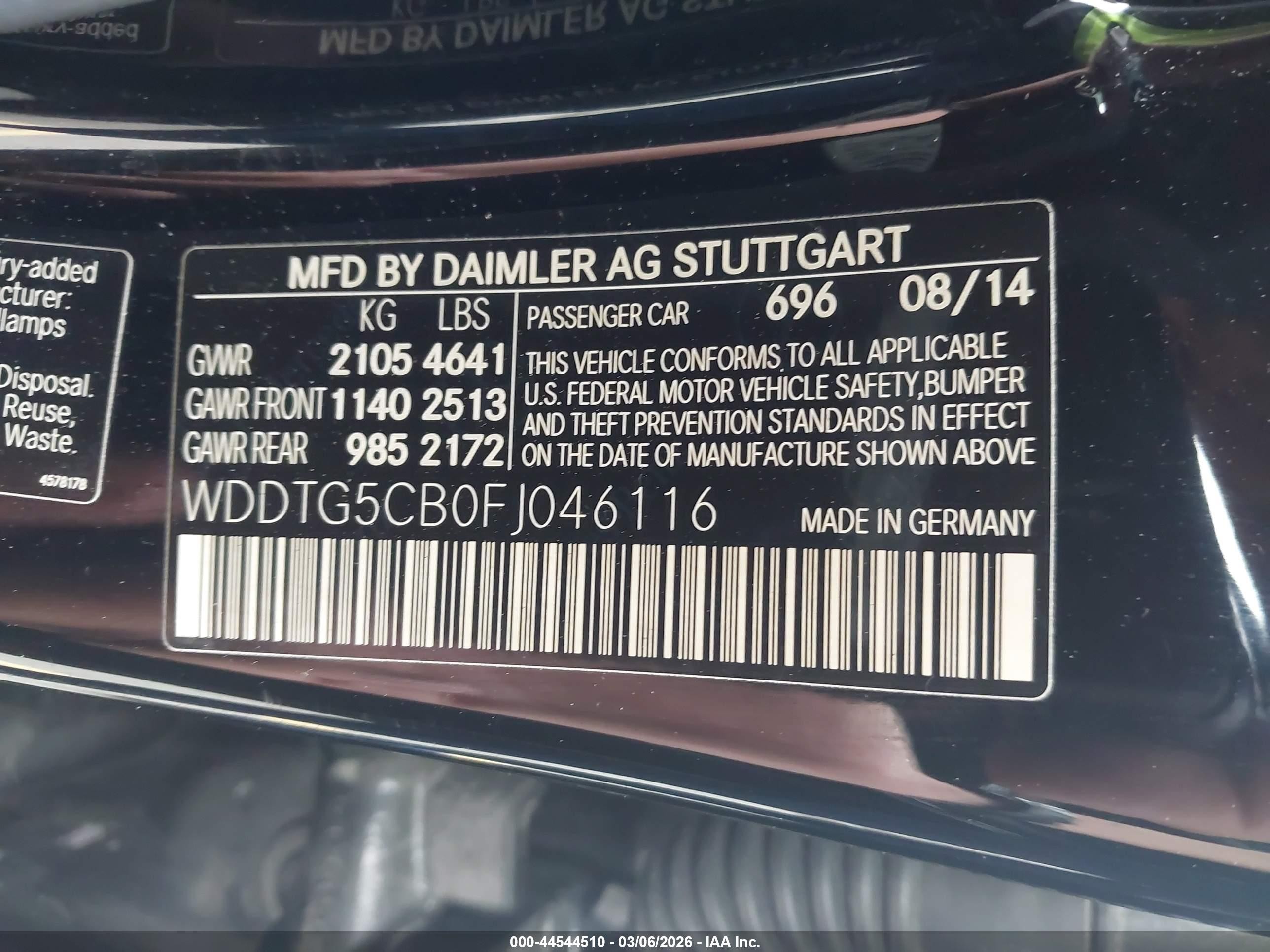 2015 Mercedes-benz Gla 45 Amg 4matic Black vin: WDDTG5CB0FJ046116