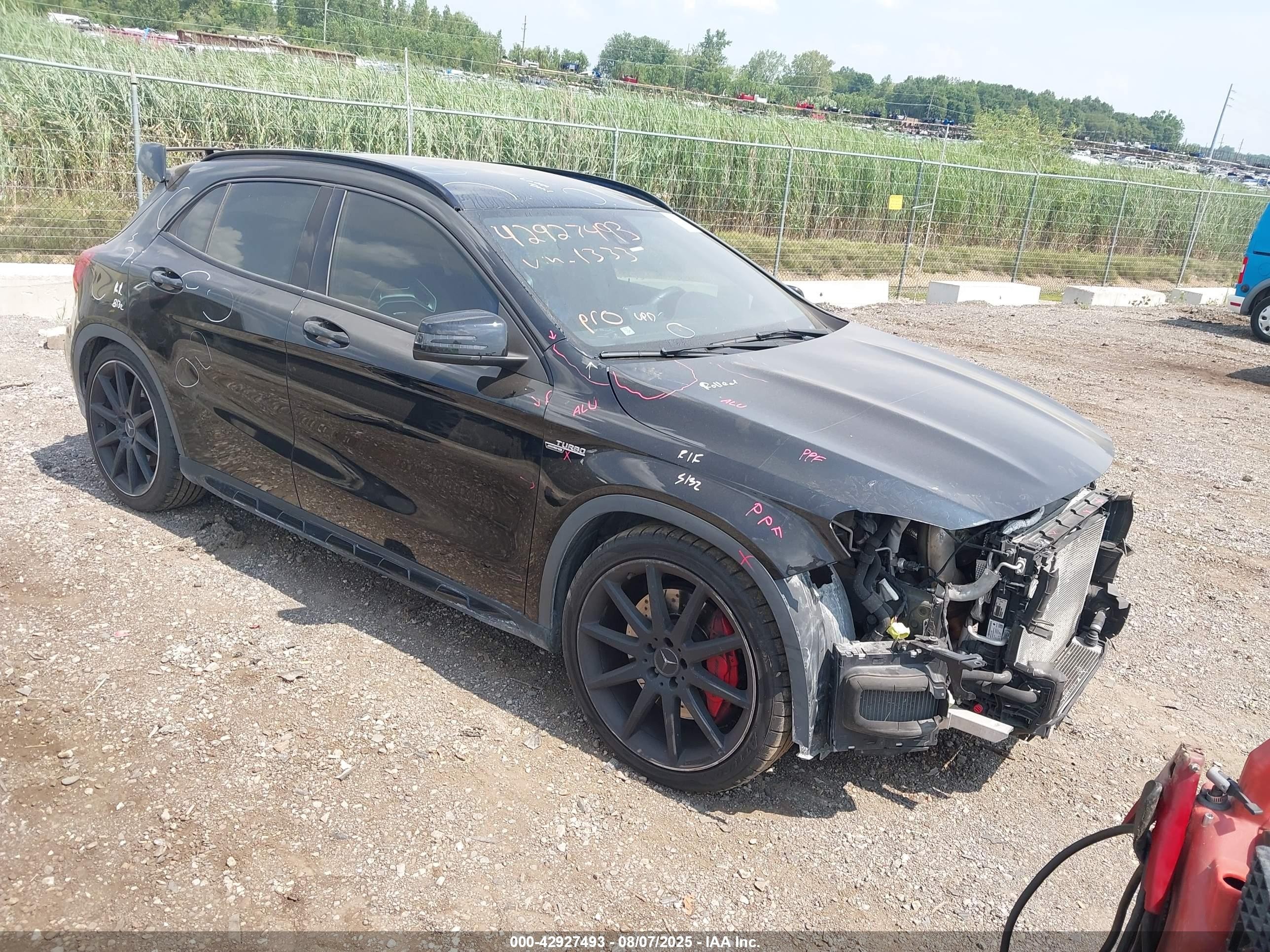 2015 Mercedes-benz Gla 45 Amg 4matic Black vin: WDDTG5CB0FJ051333