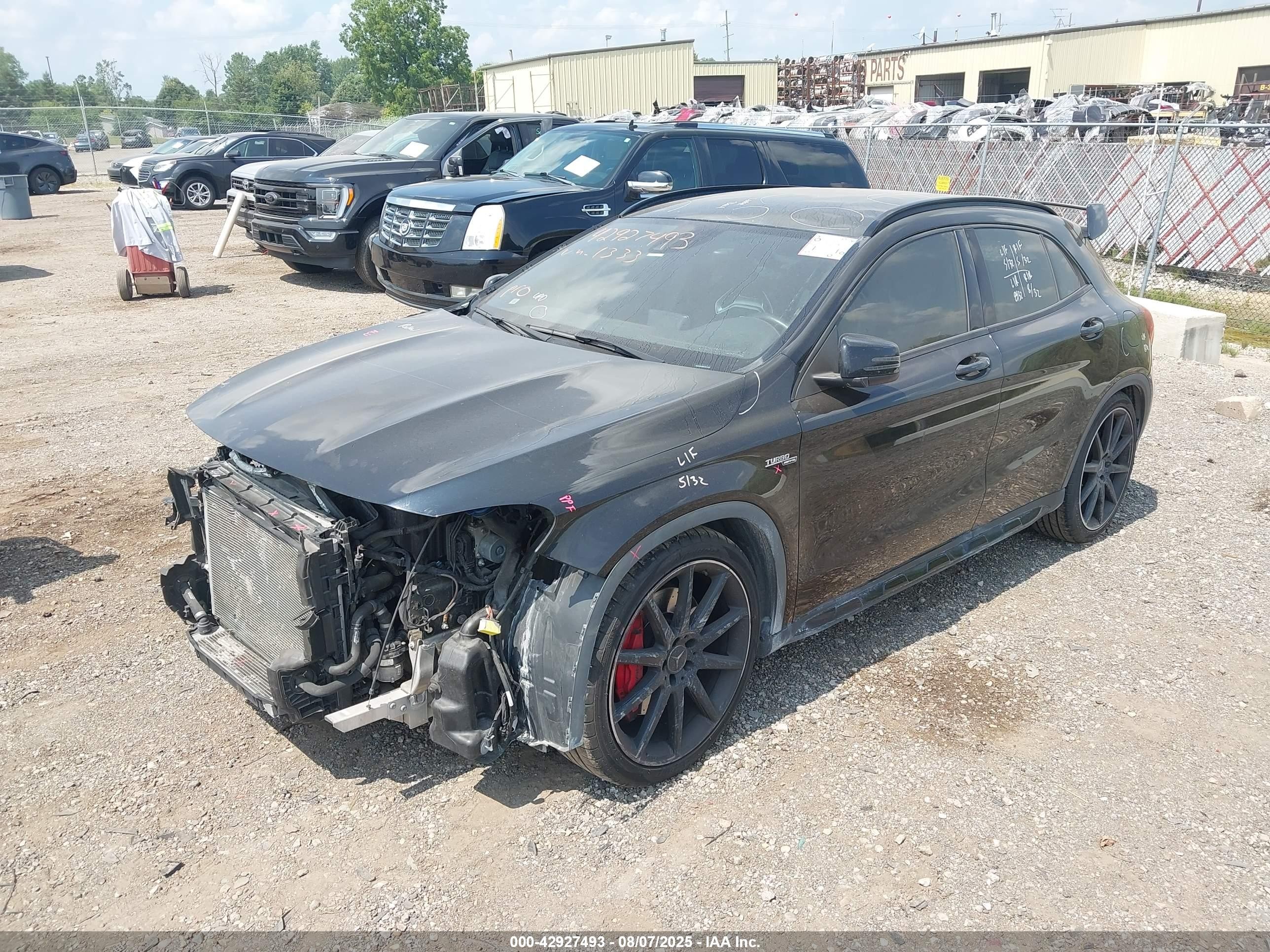 2015 Mercedes-benz Gla 45 Amg 4matic Black vin: WDDTG5CB0FJ051333