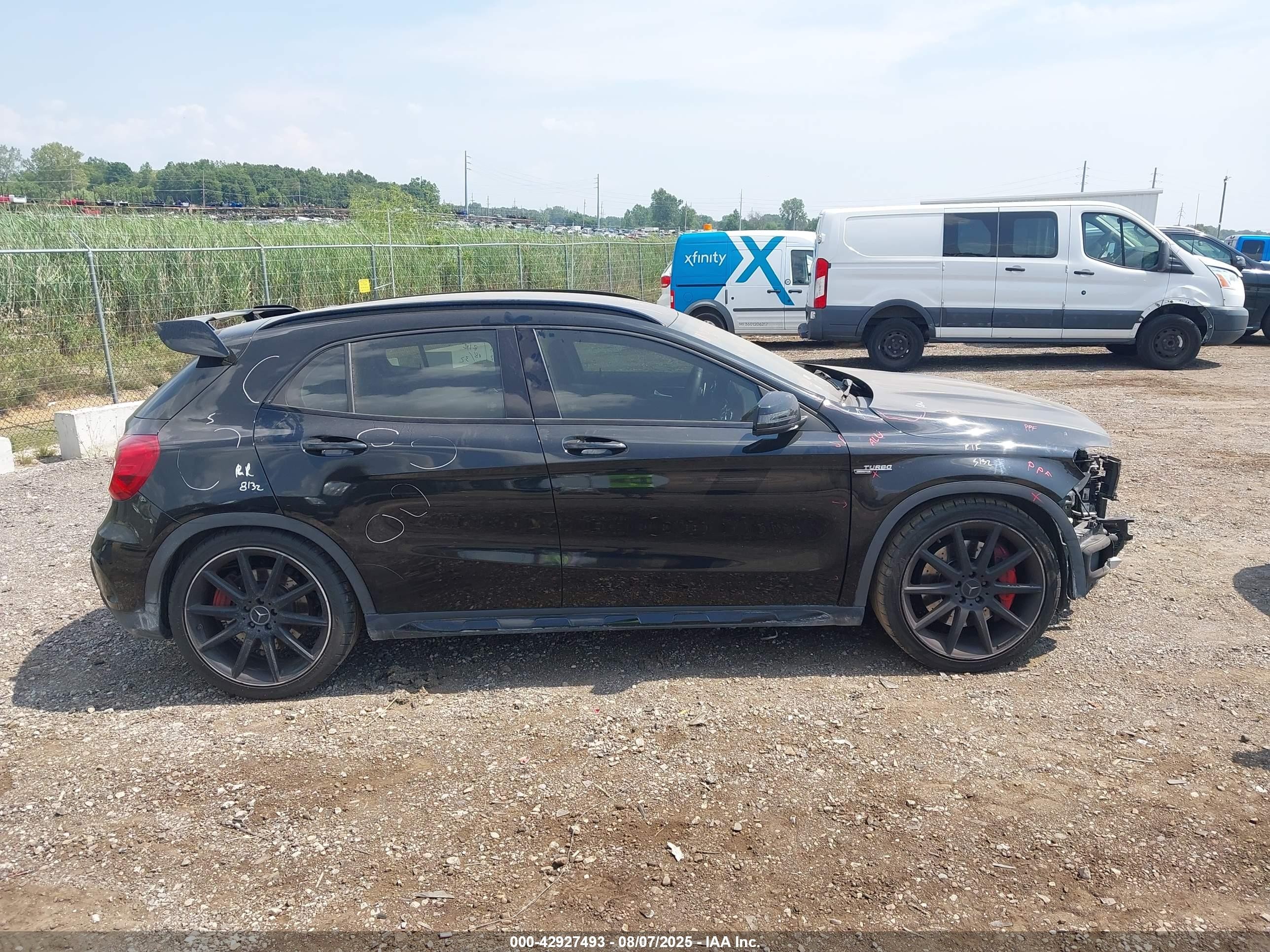2015 Mercedes-benz Gla 45 Amg 4matic Black vin: WDDTG5CB0FJ051333