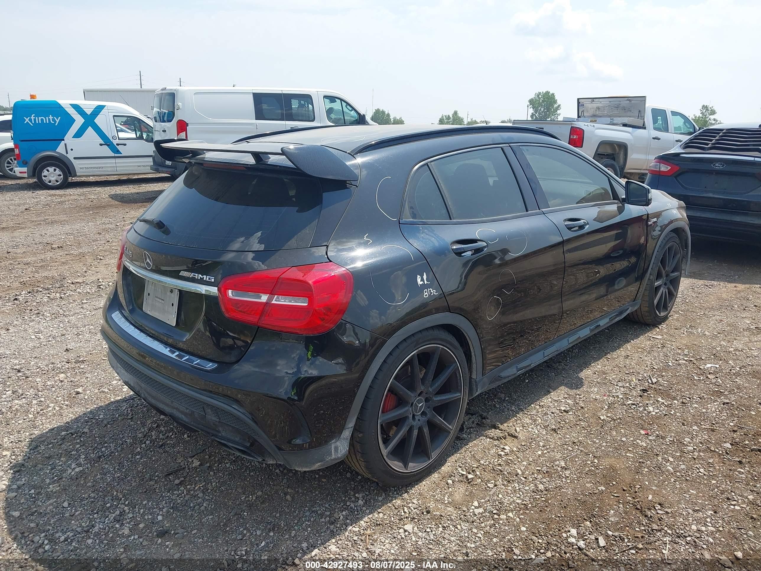 2015 Mercedes-benz Gla 45 Amg 4matic Black vin: WDDTG5CB0FJ051333