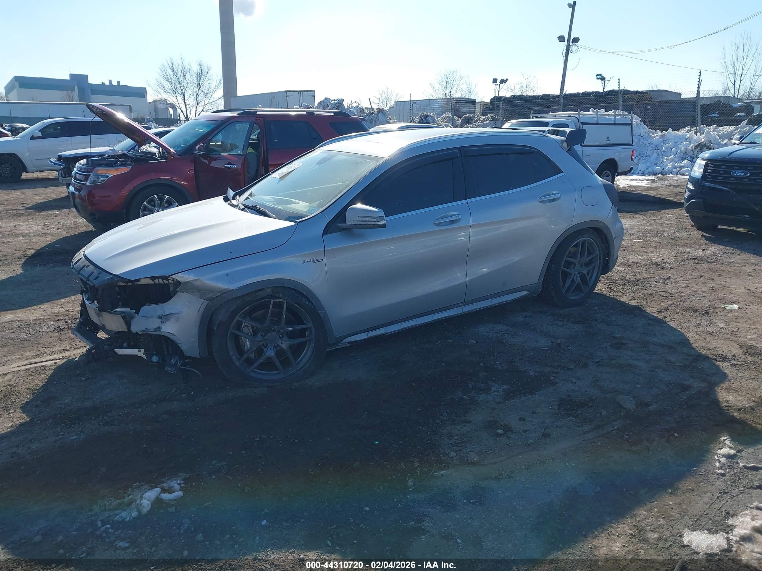 2015 Mercedes-benz Gla 45 Amg 4matic Silver vin: WDDTG5CB1FJ128520