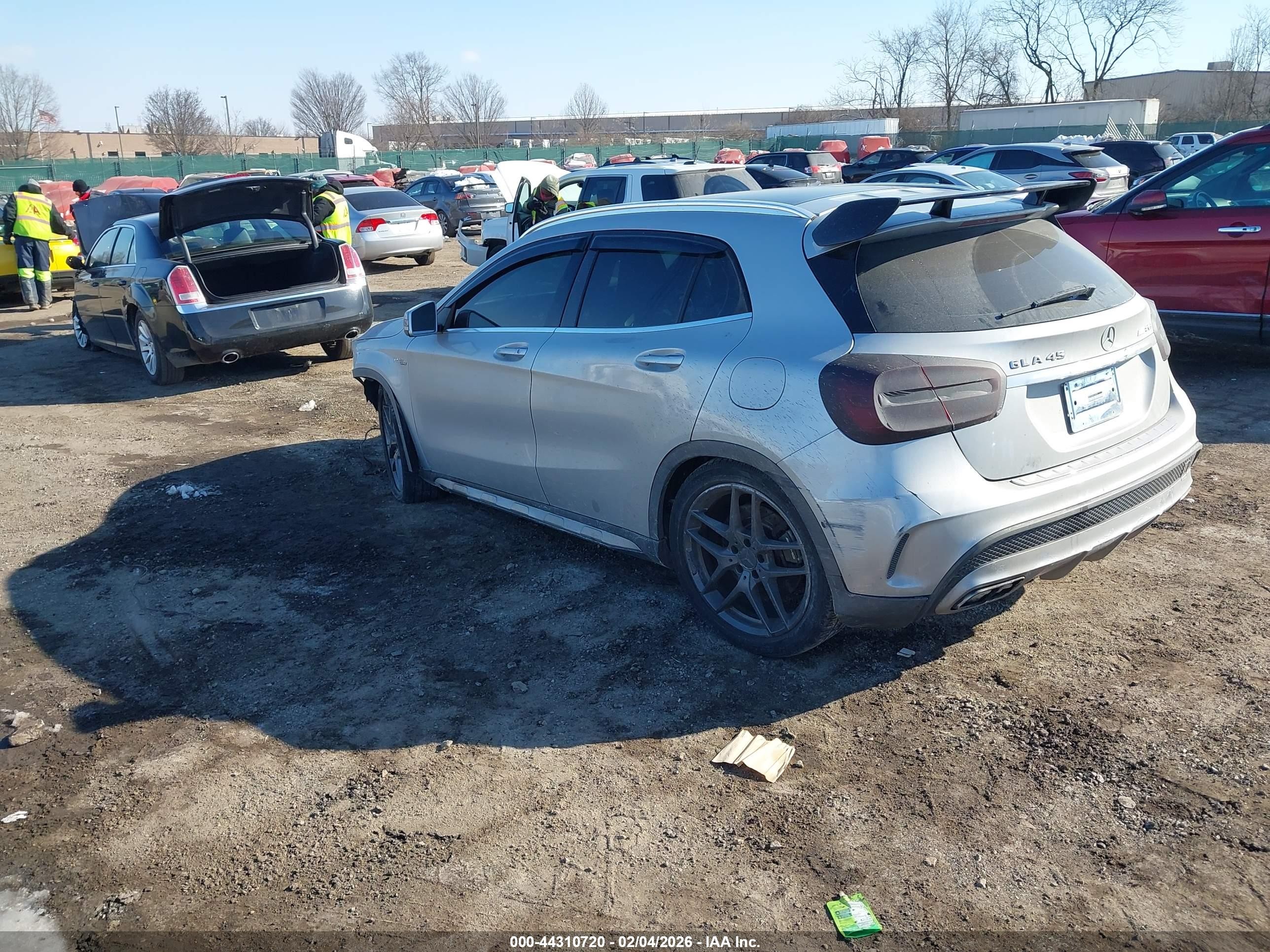 2015 Mercedes-benz Gla 45 Amg 4matic Silver vin: WDDTG5CB1FJ128520