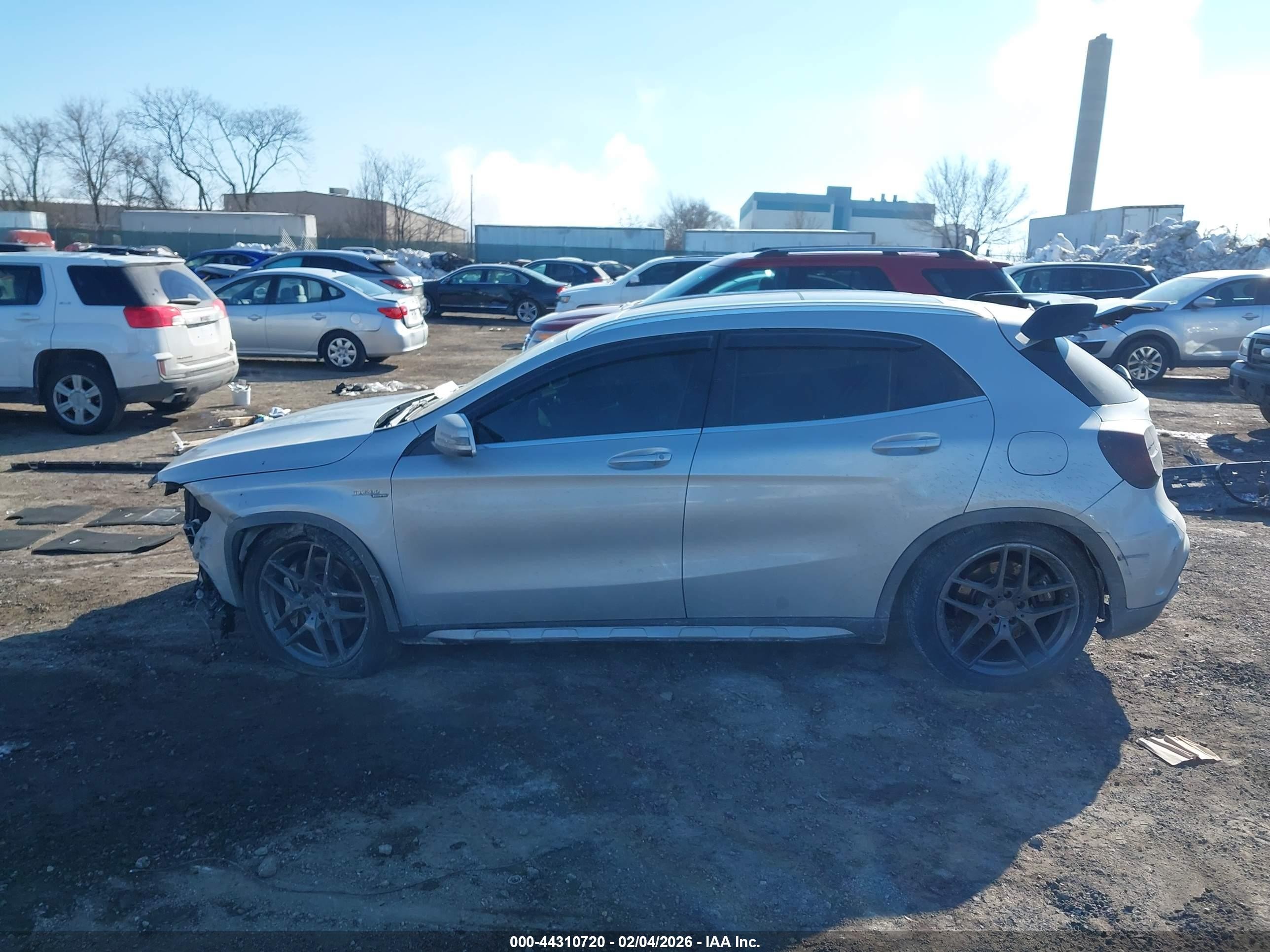 2015 Mercedes-benz Gla 45 Amg 4matic Silver vin: WDDTG5CB1FJ128520