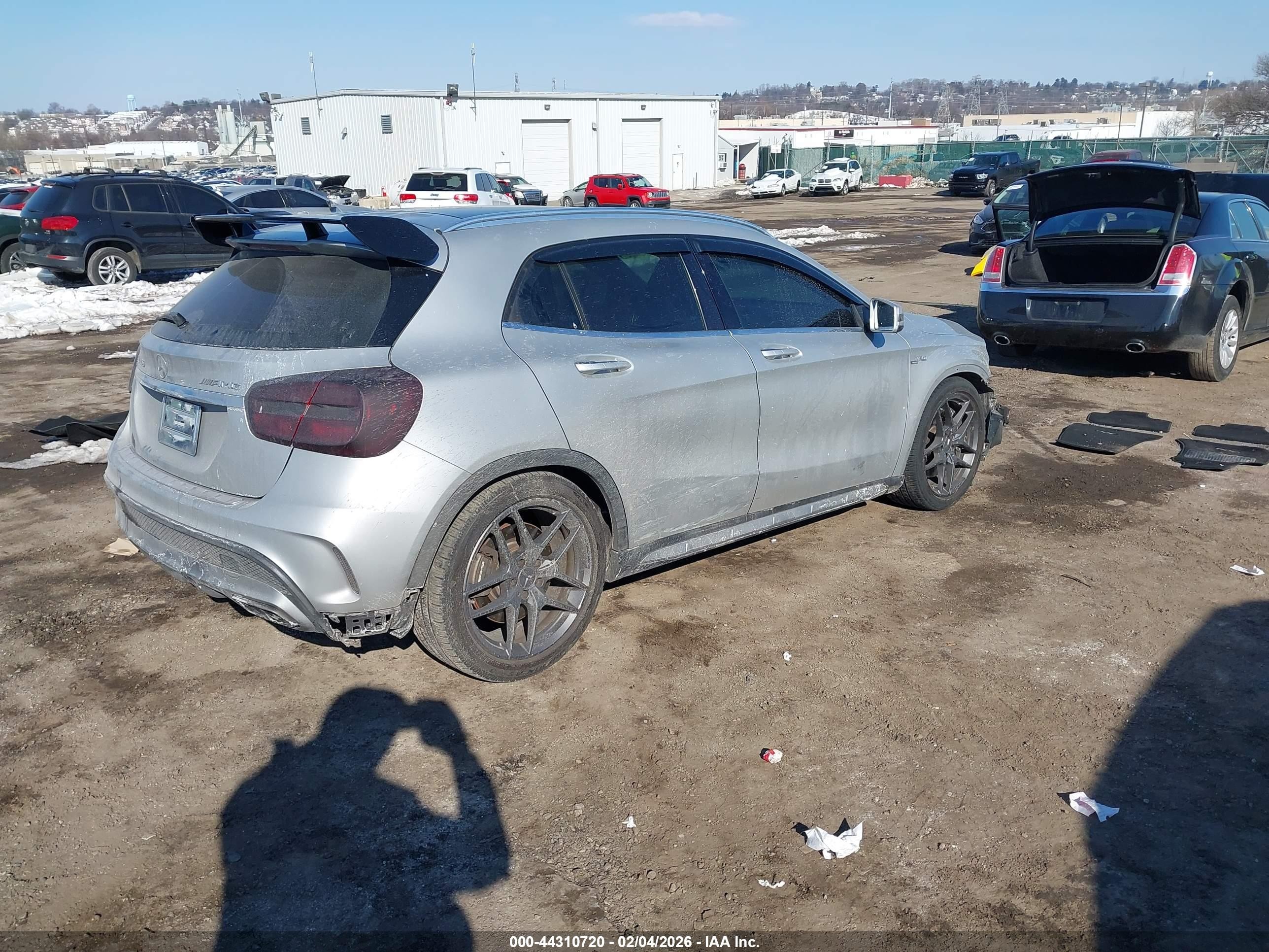2015 Mercedes-benz Gla 45 Amg 4matic Silver vin: WDDTG5CB1FJ128520