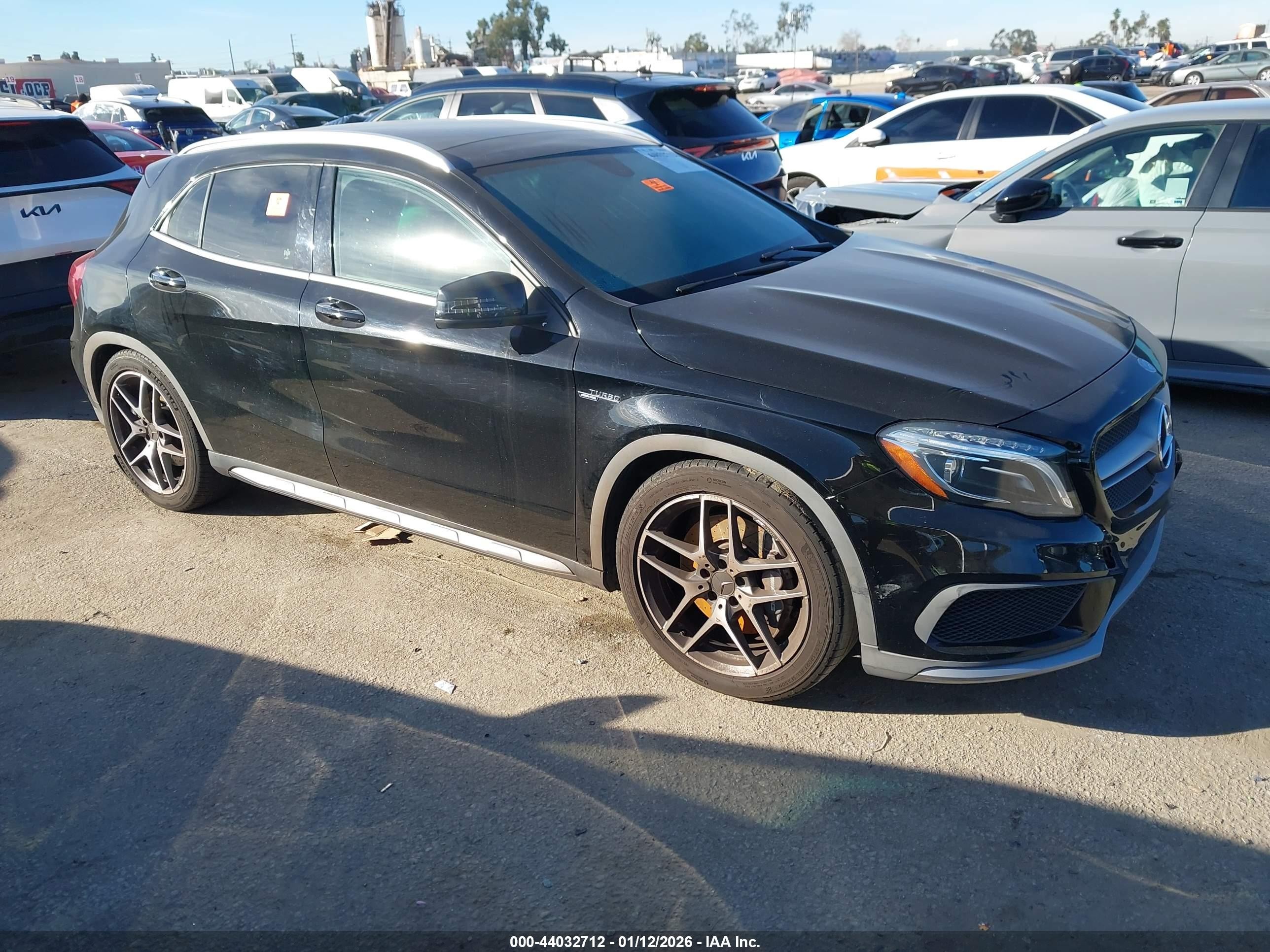 2015 Mercedes-benz Gla 45 Amg 4matic Black vin: WDDTG5CB4FJ135350