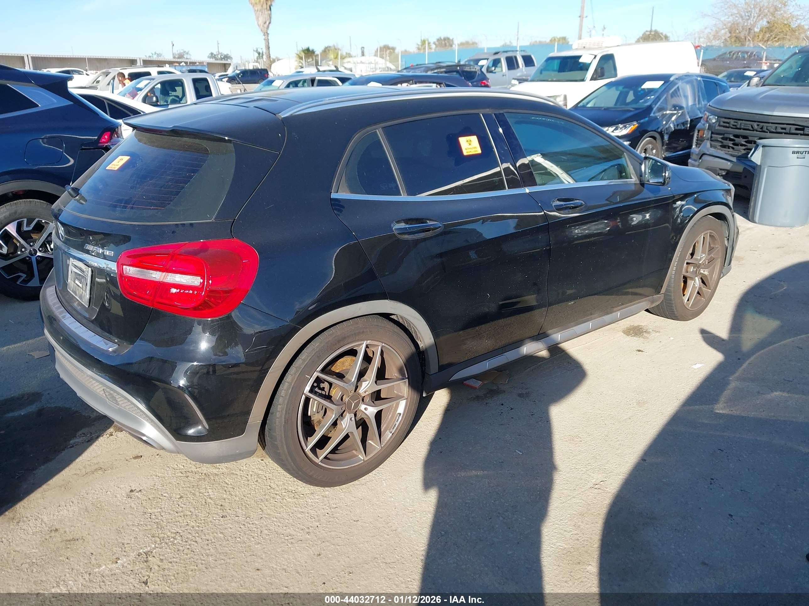 2015 Mercedes-benz Gla 45 Amg 4matic Black vin: WDDTG5CB4FJ135350
