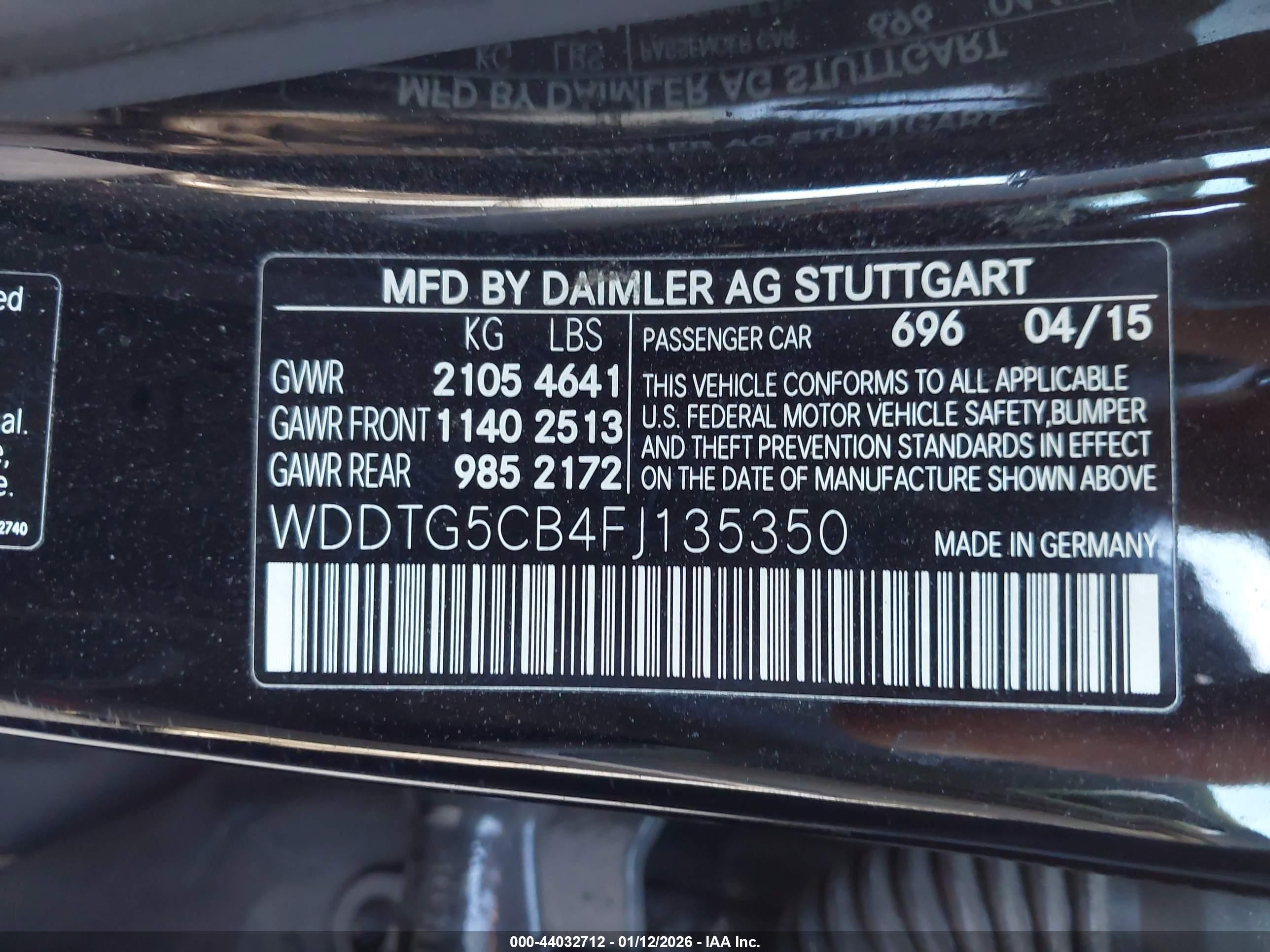 2015 Mercedes-benz Gla 45 Amg 4matic Black vin: WDDTG5CB4FJ135350