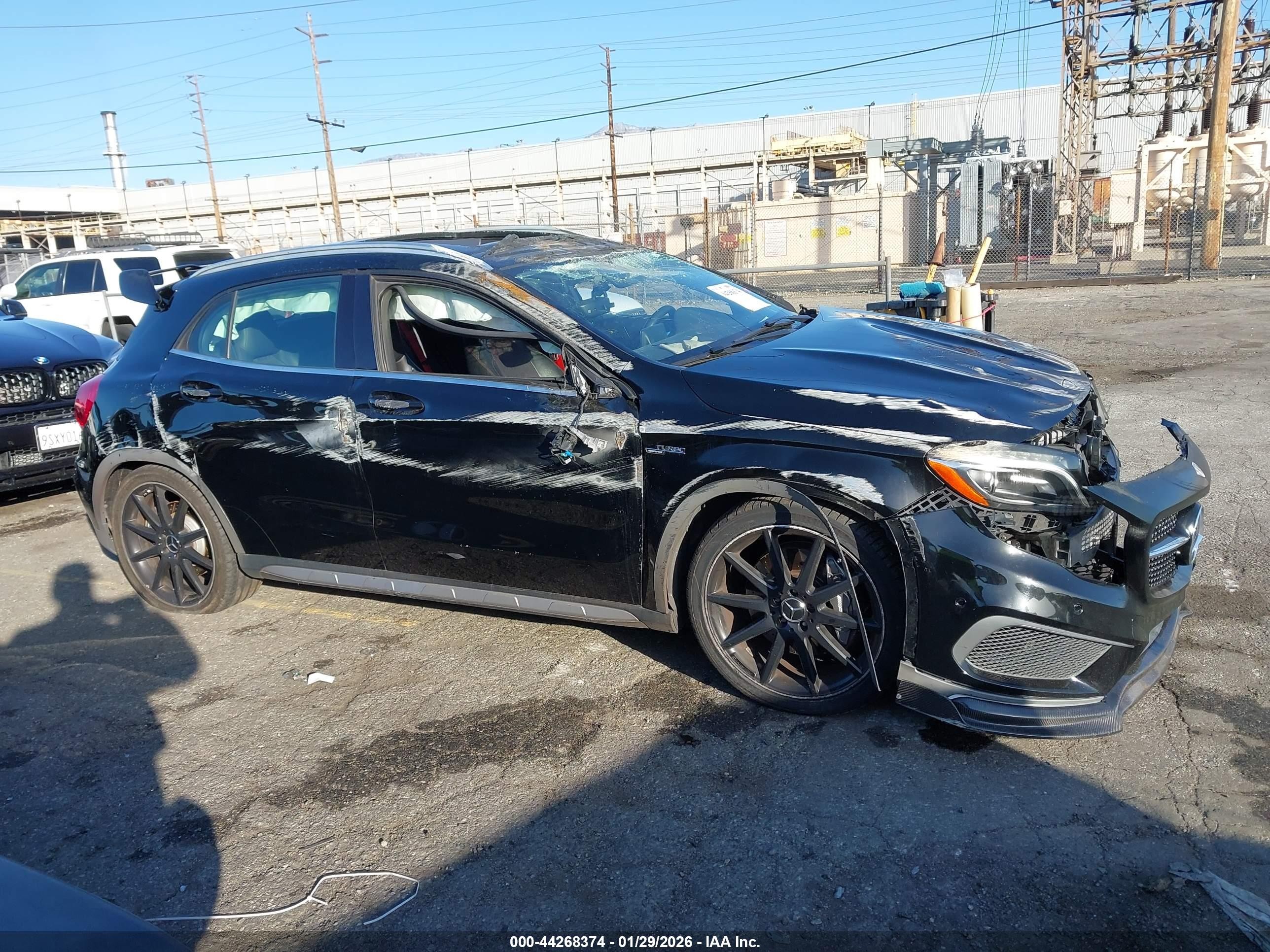 2015 Mercedes-benz Gla 45 Amg 4matic Black vin: WDDTG5CB5FJ056379