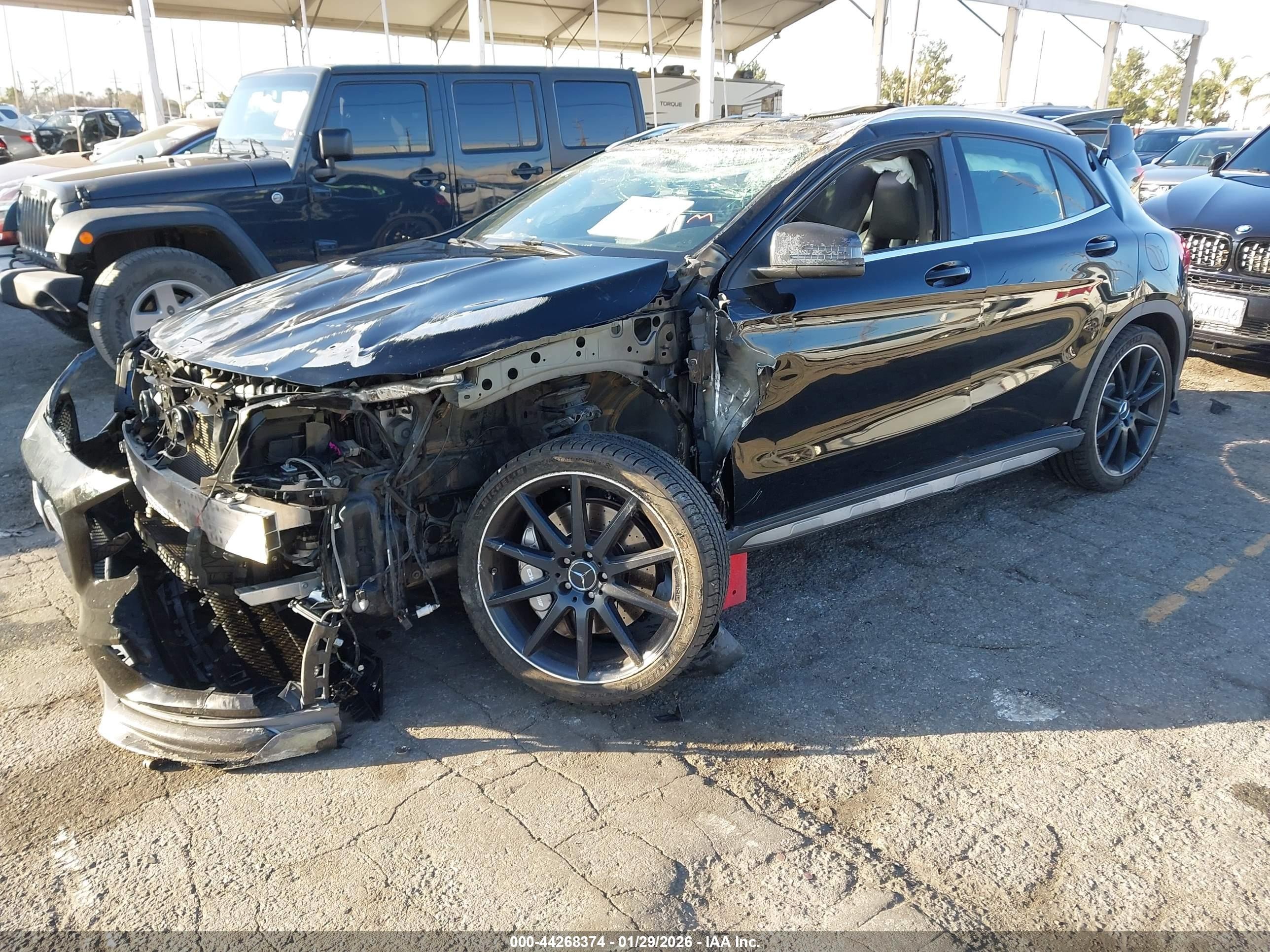 2015 Mercedes-benz Gla 45 Amg 4matic Black vin: WDDTG5CB5FJ056379