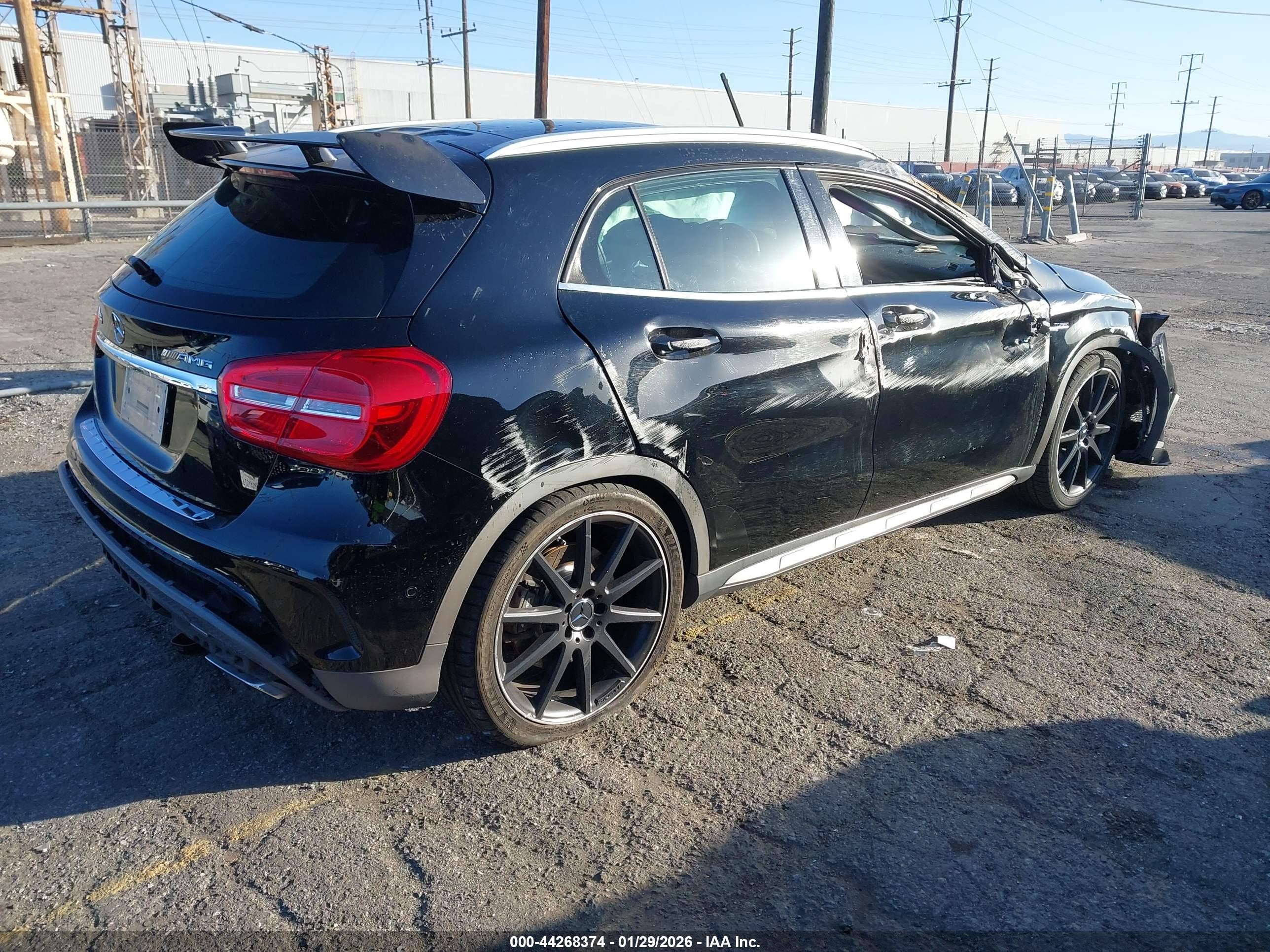 2015 Mercedes-benz Gla 45 Amg 4matic Black vin: WDDTG5CB5FJ056379