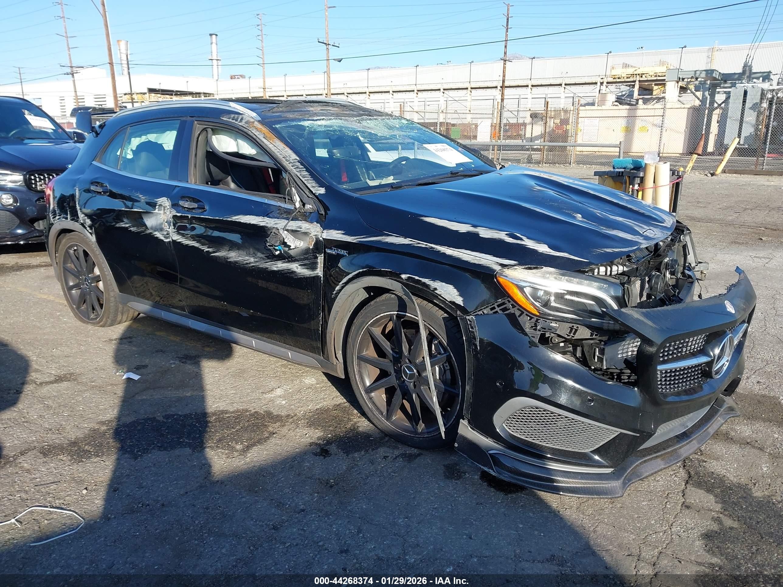 2015 Mercedes-benz Gla 45 Amg 4matic Black vin: WDDTG5CB5FJ056379
