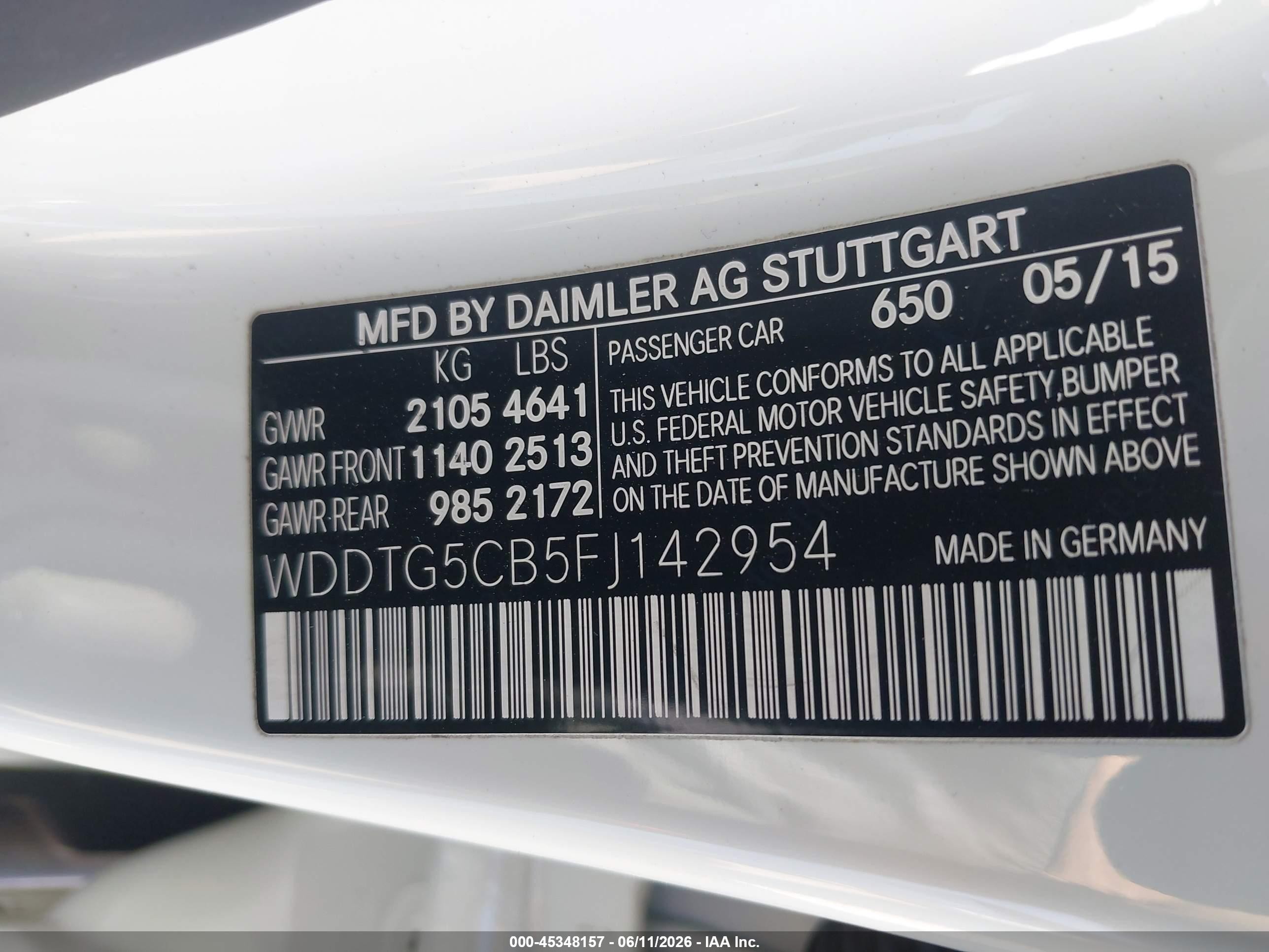 2015 Mercedes-benz Gla 45 Amg 4matic White vin: WDDTG5CB5FJ142954