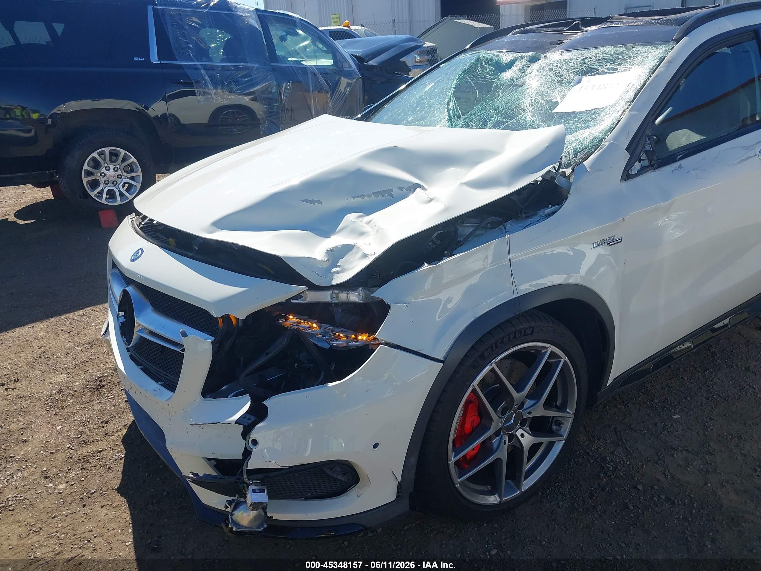 2015 Mercedes-benz Gla 45 Amg 4matic White vin: WDDTG5CB5FJ142954