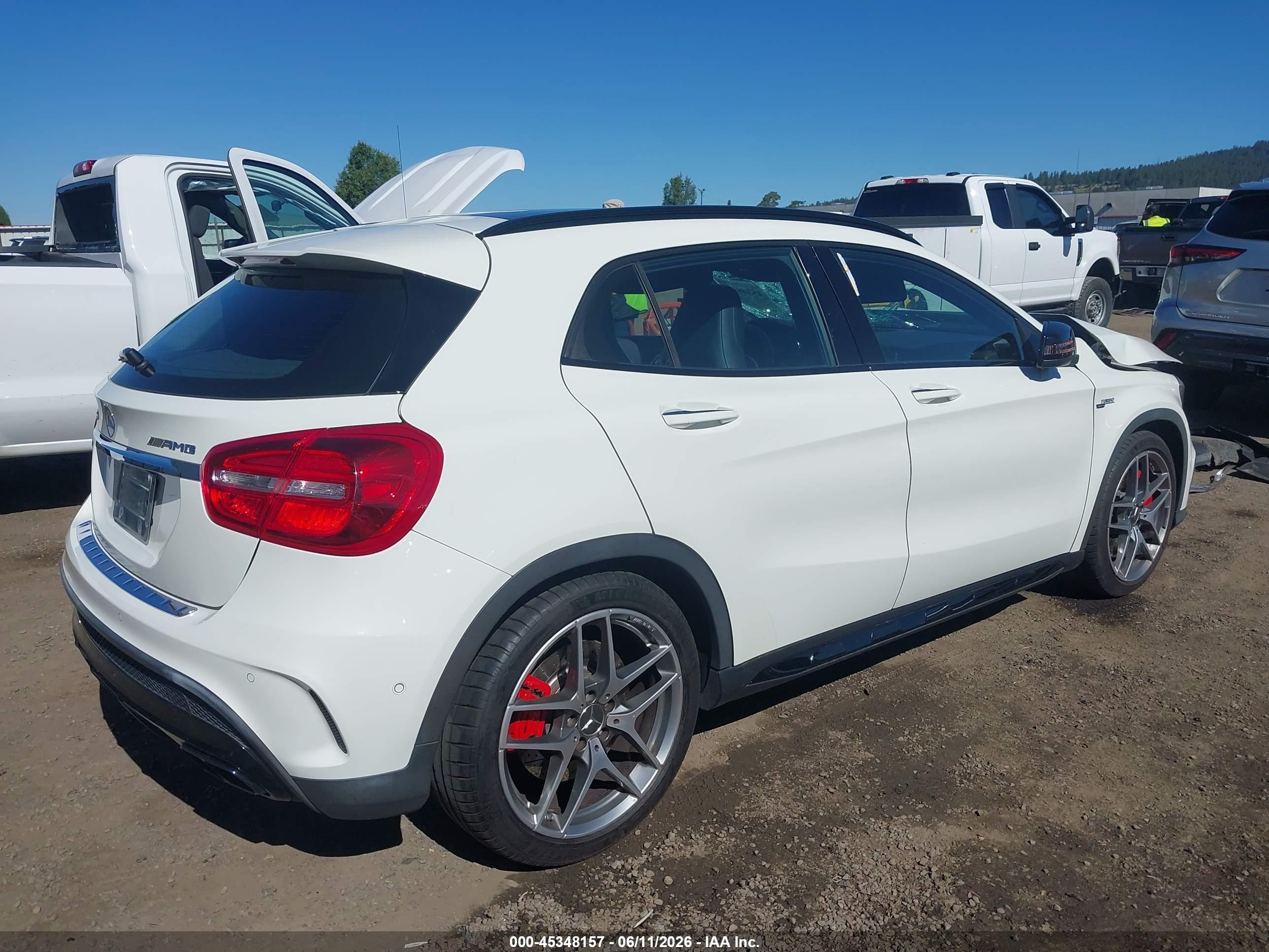 2015 Mercedes-benz Gla 45 Amg 4matic White vin: WDDTG5CB5FJ142954
