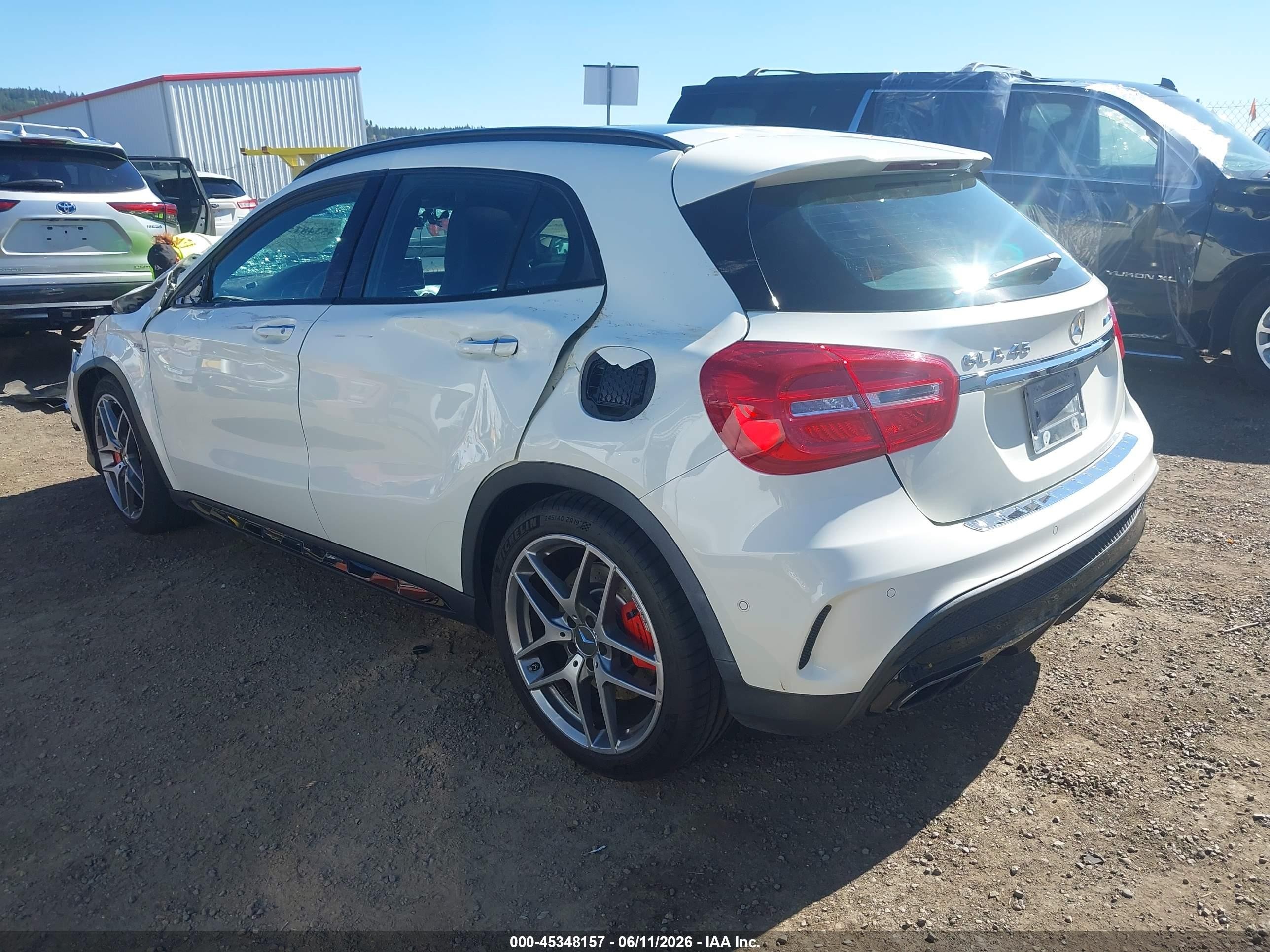 2015 Mercedes-benz Gla 45 Amg 4matic White vin: WDDTG5CB5FJ142954