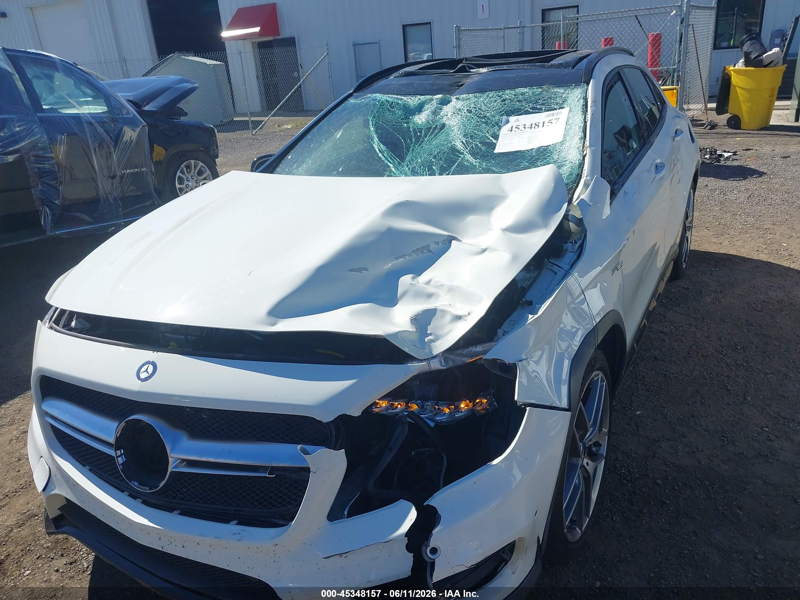 2015 Mercedes-benz Gla 45 Amg 4matic White vin: WDDTG5CB5FJ142954