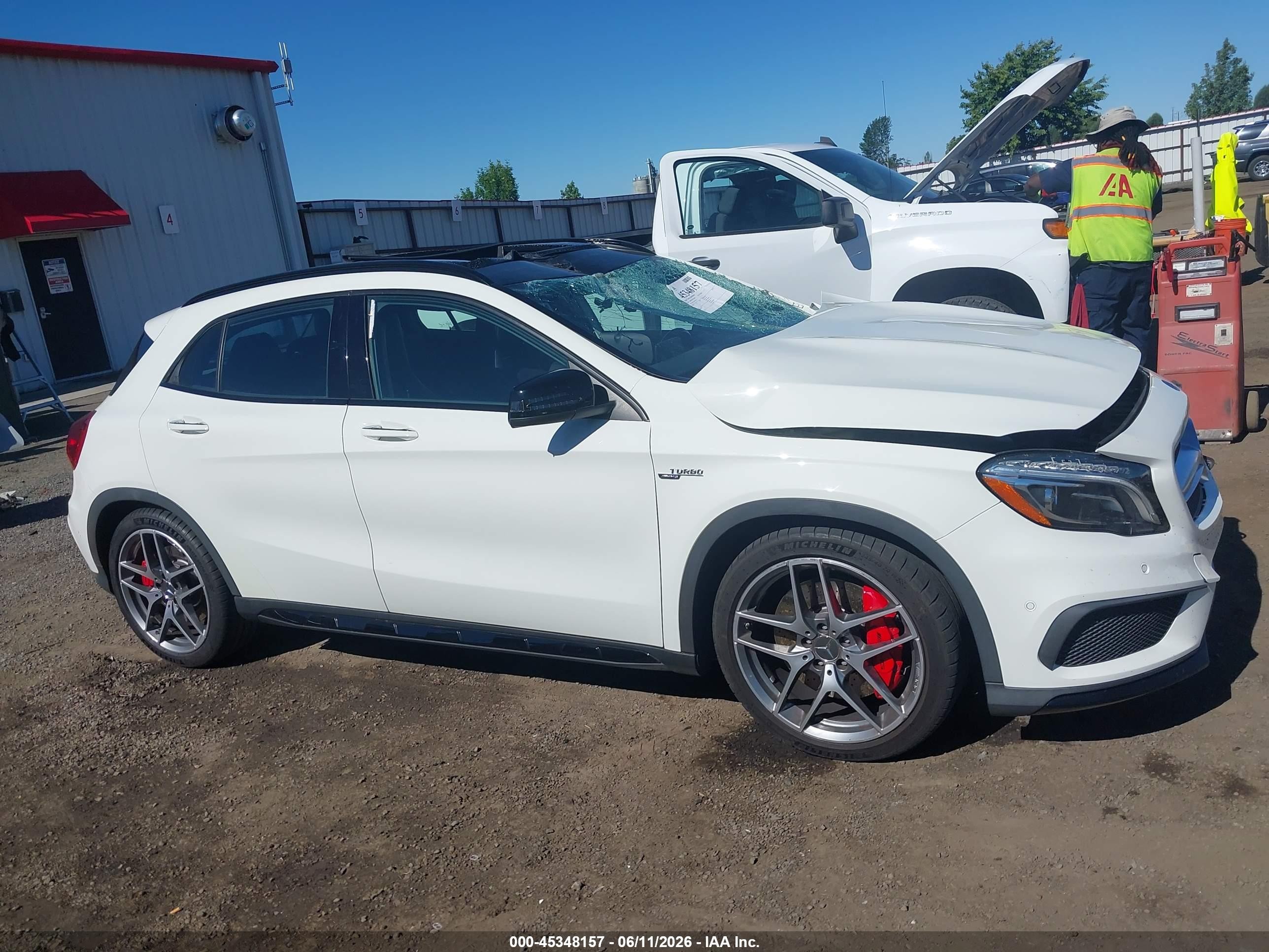 2015 Mercedes-benz Gla 45 Amg 4matic White vin: WDDTG5CB5FJ142954