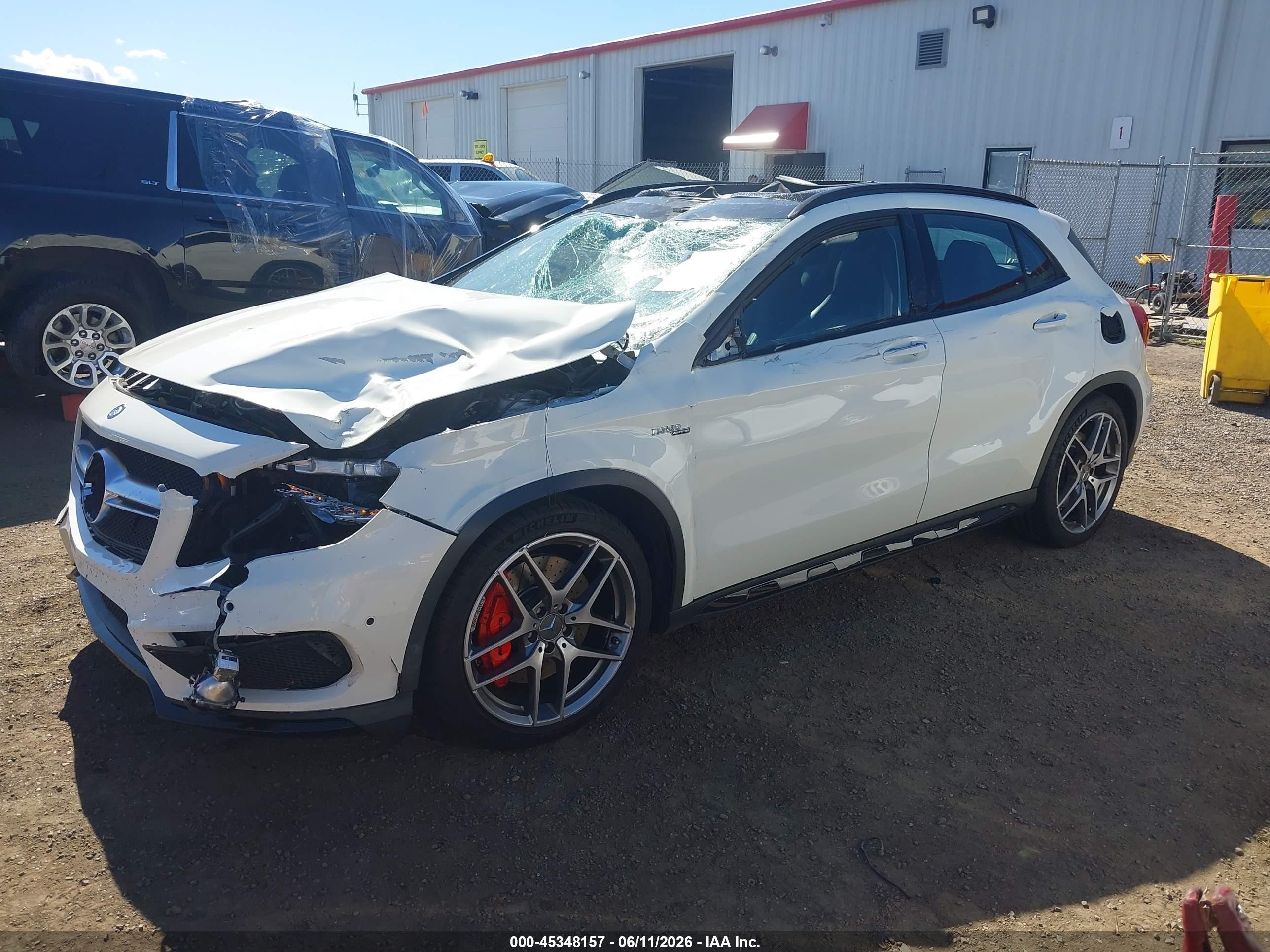 2015 Mercedes-benz Gla 45 Amg 4matic White vin: WDDTG5CB5FJ142954