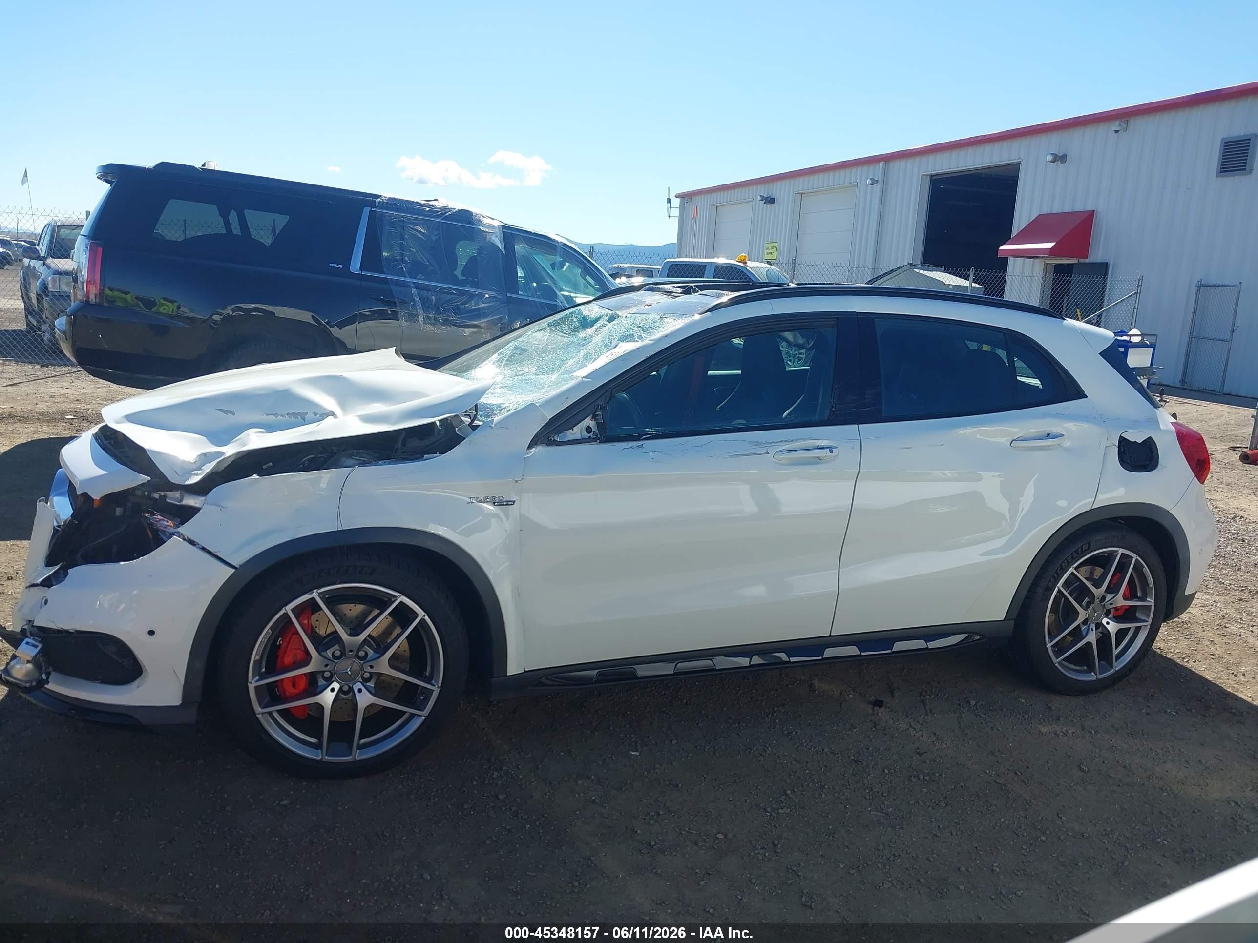 2015 Mercedes-benz Gla 45 Amg 4matic White vin: WDDTG5CB5FJ142954