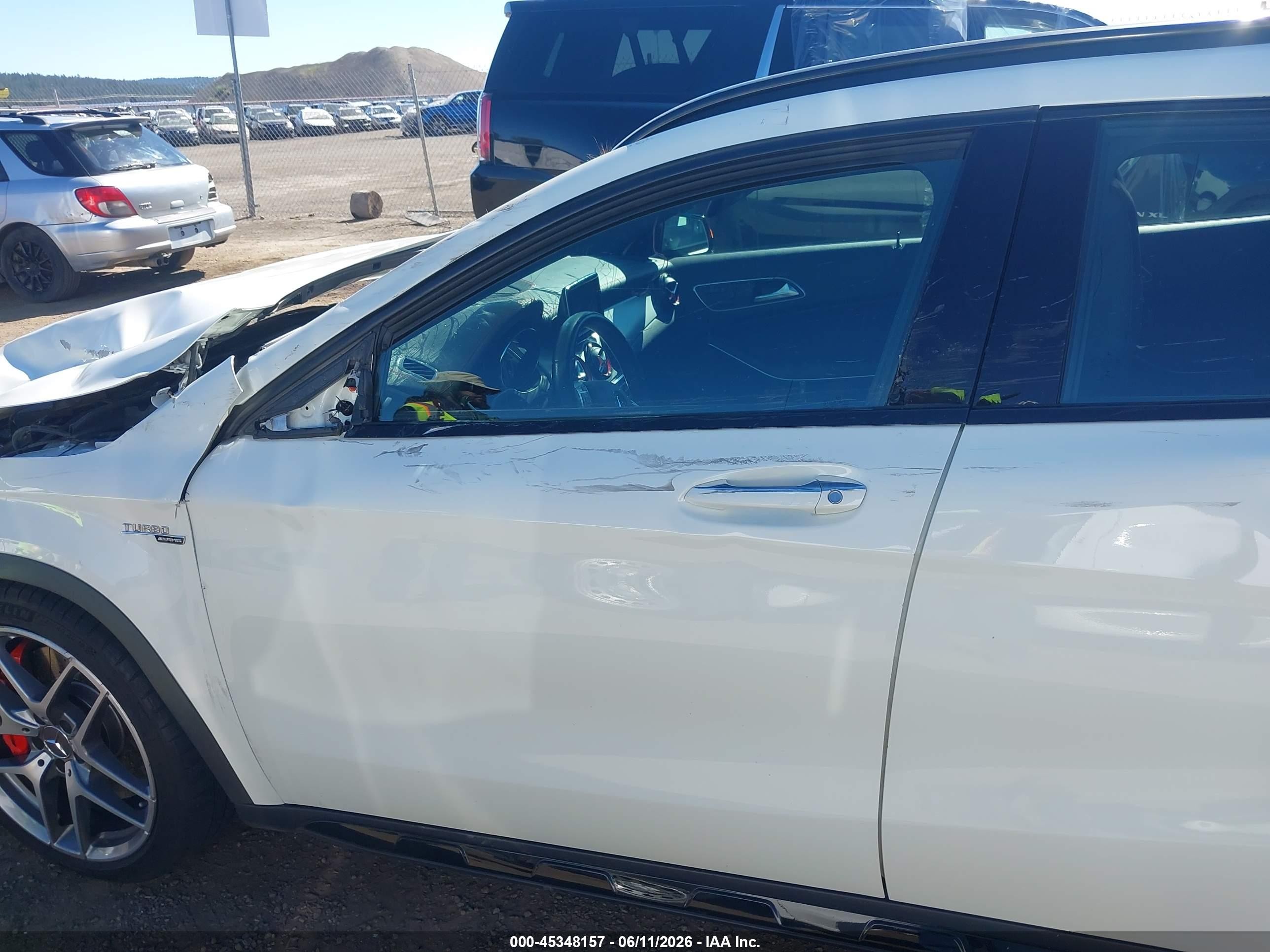 2015 Mercedes-benz Gla 45 Amg 4matic White vin: WDDTG5CB5FJ142954