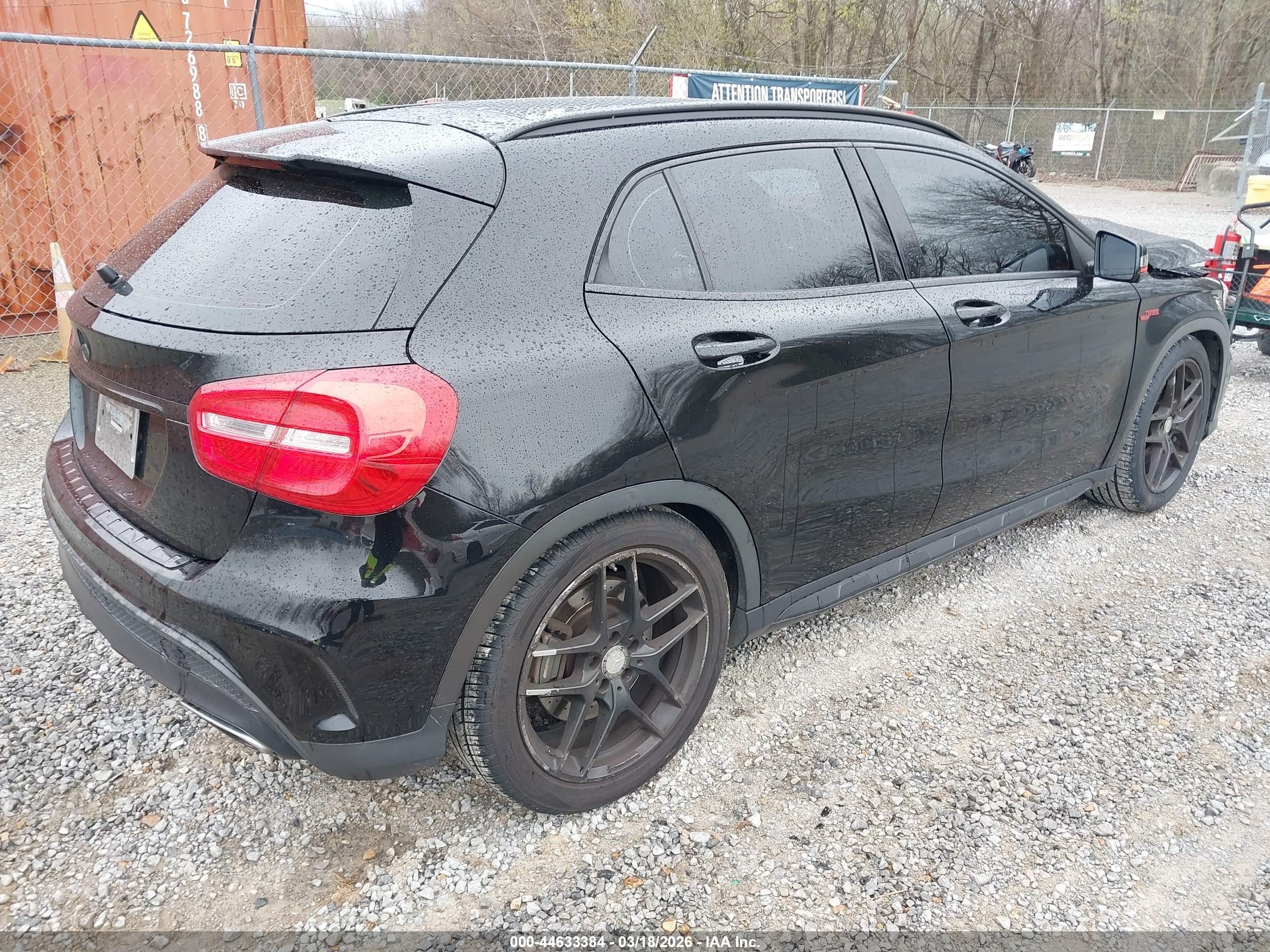 2015 Mercedes-benz Gla 45 Amg 4matic Black vin: WDDTG5CB6FJ107954