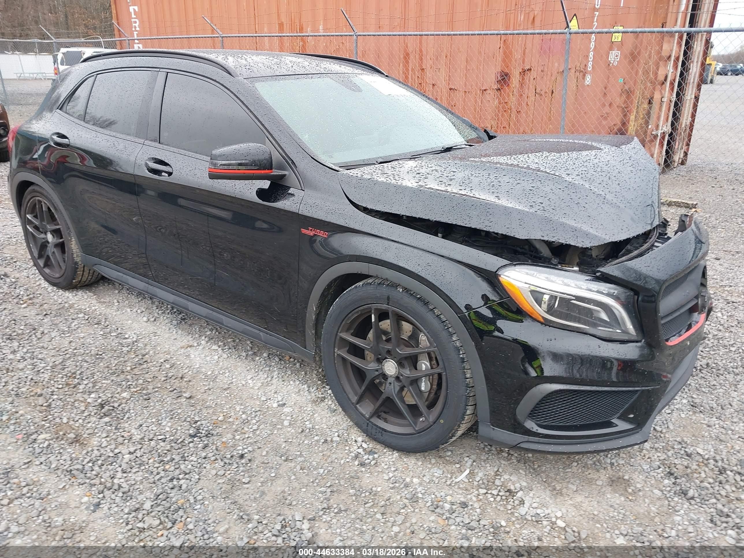 2015 Mercedes-benz Gla 45 Amg 4matic Black vin: WDDTG5CB6FJ107954
