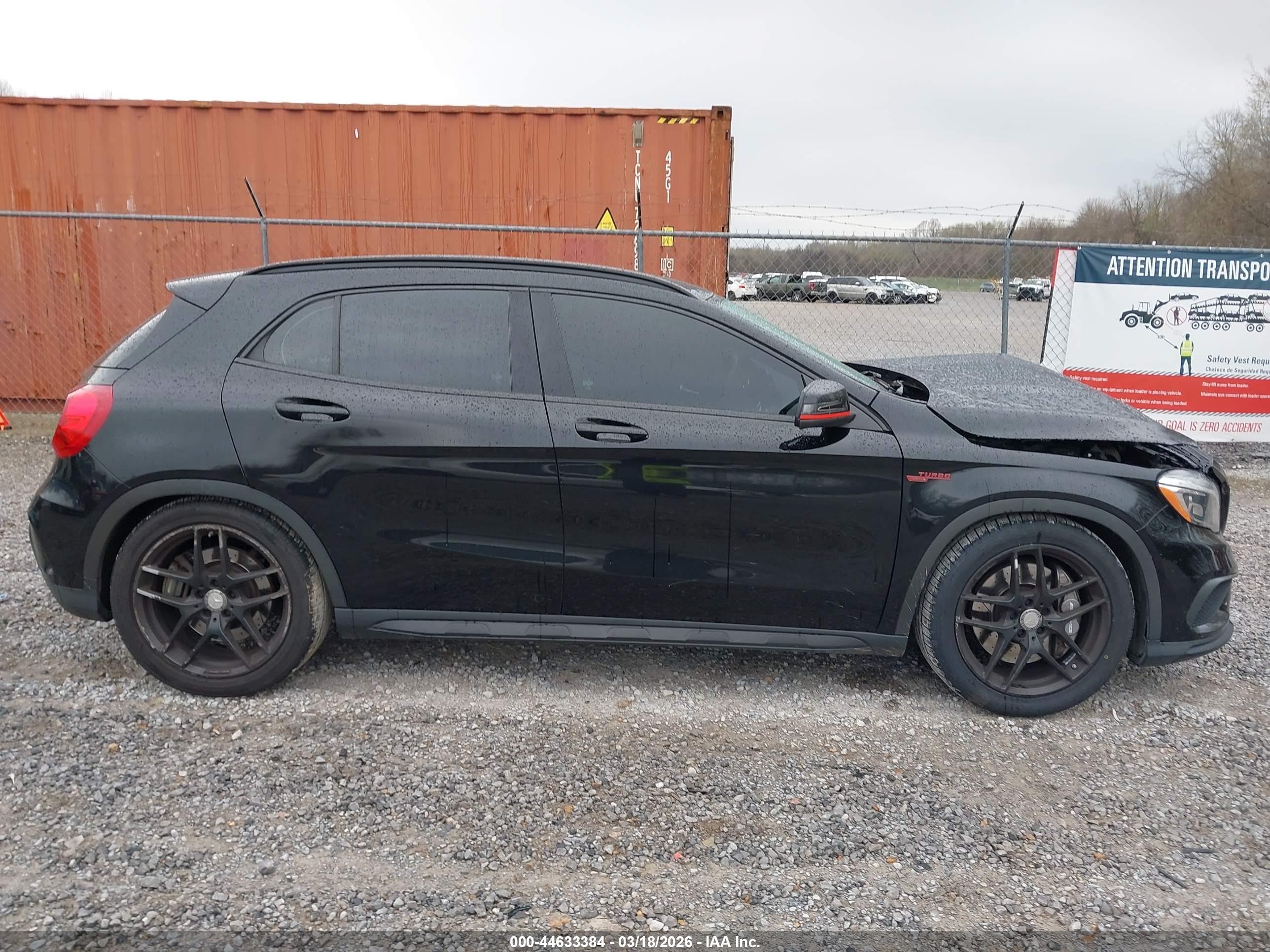 2015 Mercedes-benz Gla 45 Amg 4matic Black vin: WDDTG5CB6FJ107954