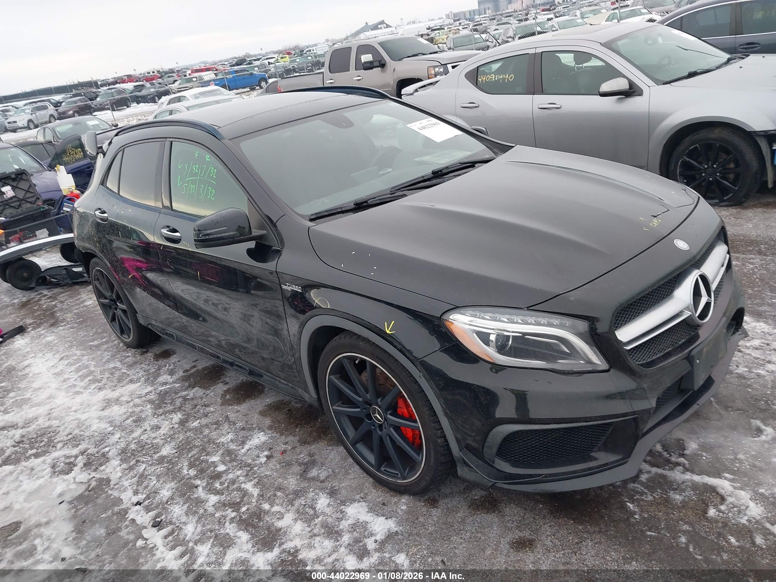 2015 Mercedes-benz Gla 45 Amg 4matic Black vin: WDDTG5CB7FJ093398