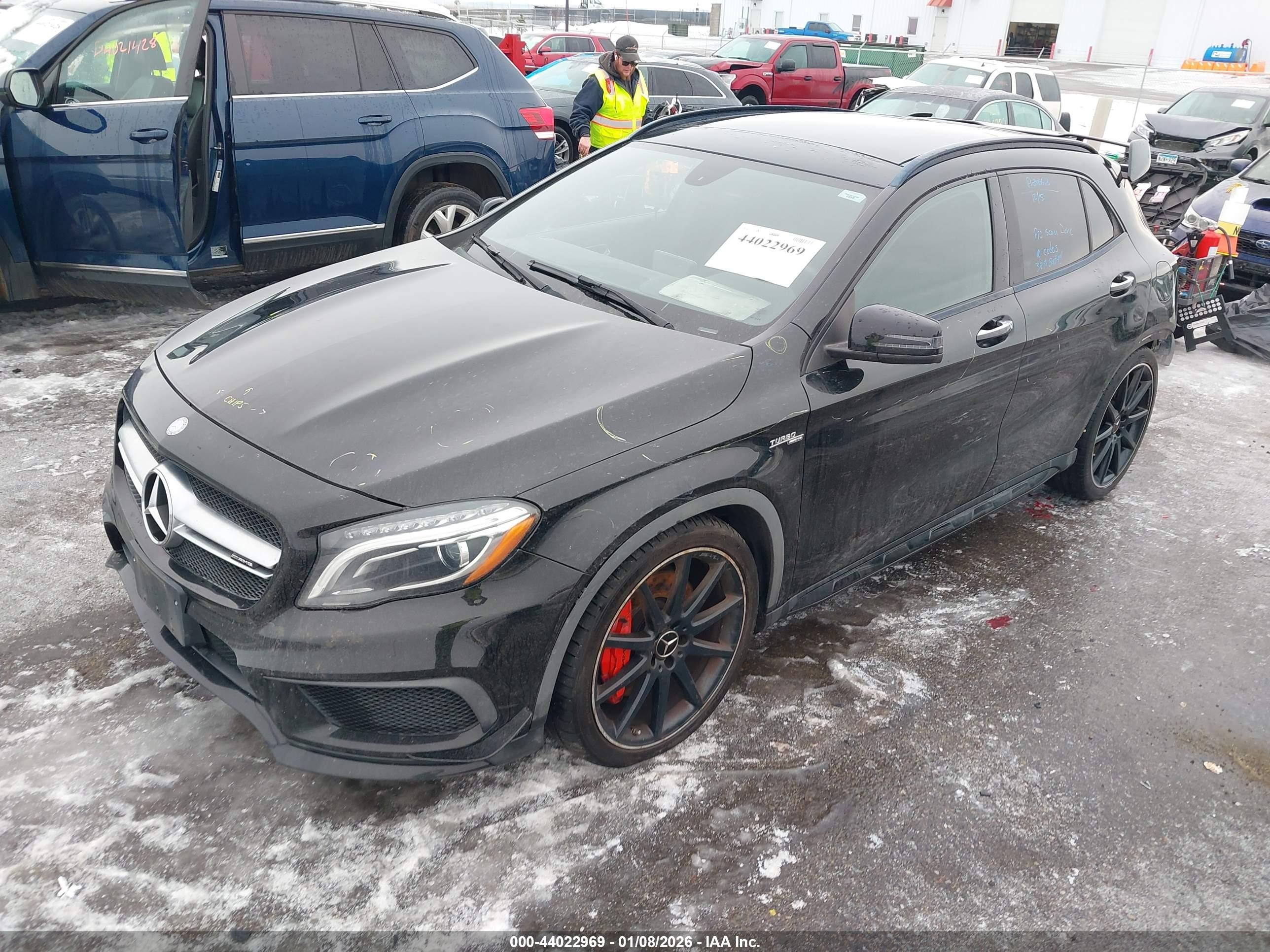 2015 Mercedes-benz Gla 45 Amg 4matic Black vin: WDDTG5CB7FJ093398
