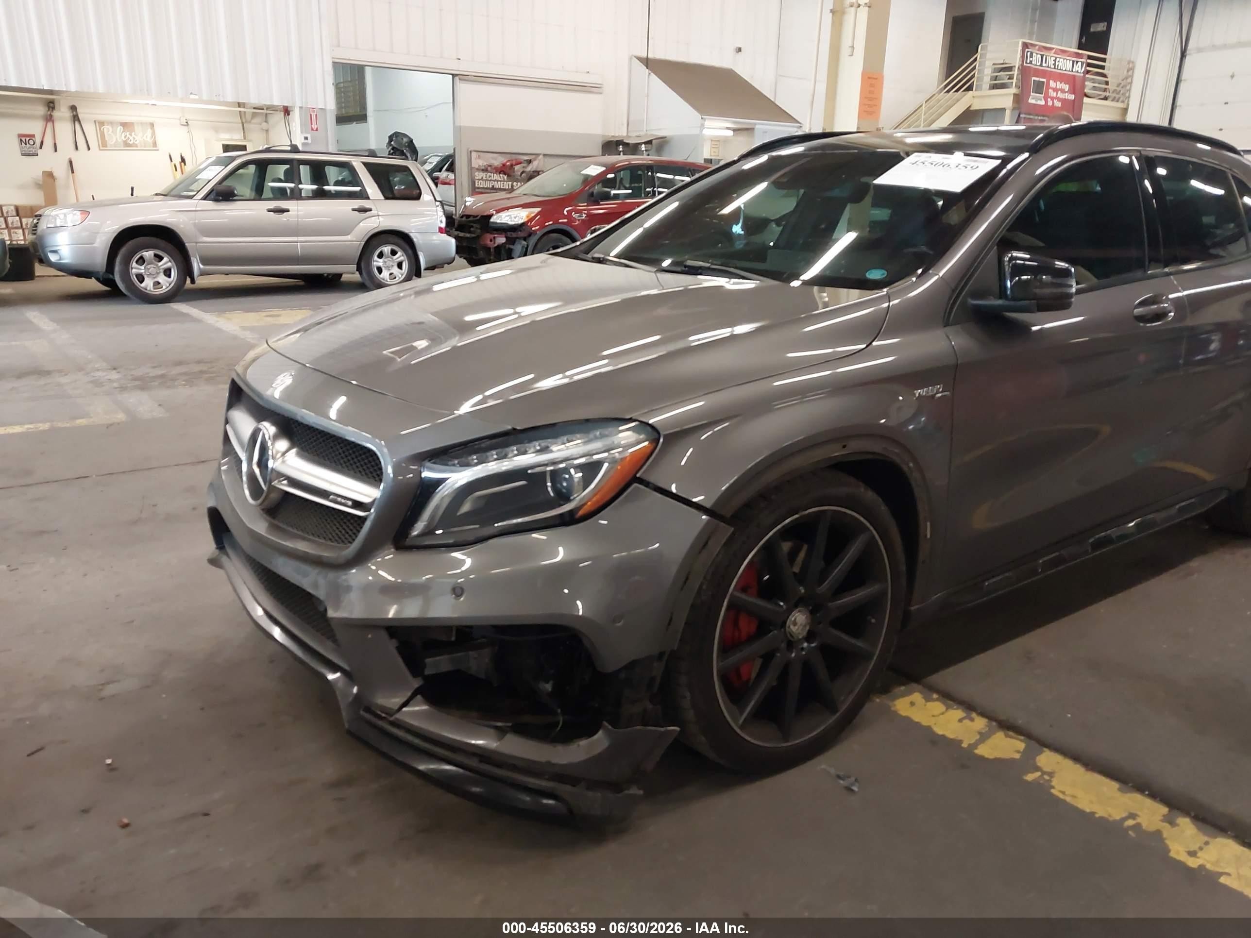 2015 Mercedes-benz Gla 45 Amg 4matic Gray vin: WDDTG5CB9FJ061939