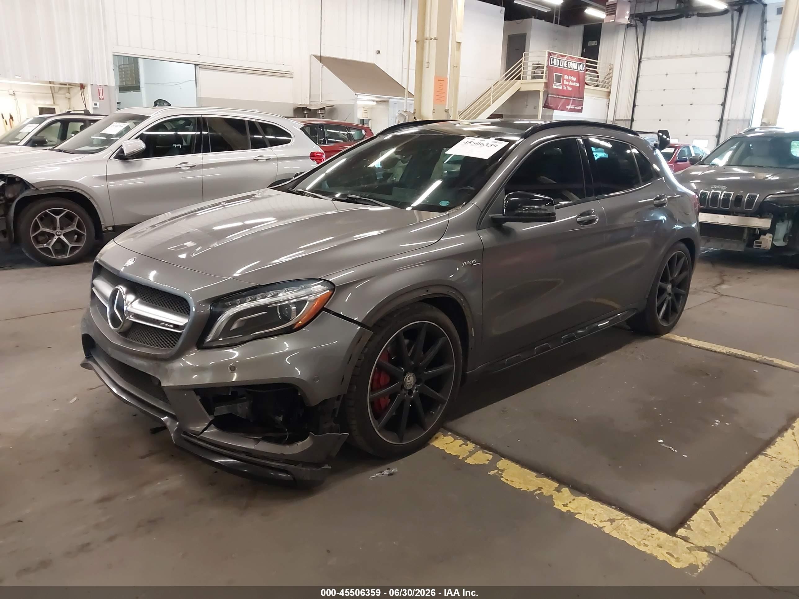 2015 Mercedes-benz Gla 45 Amg 4matic Gray vin: WDDTG5CB9FJ061939