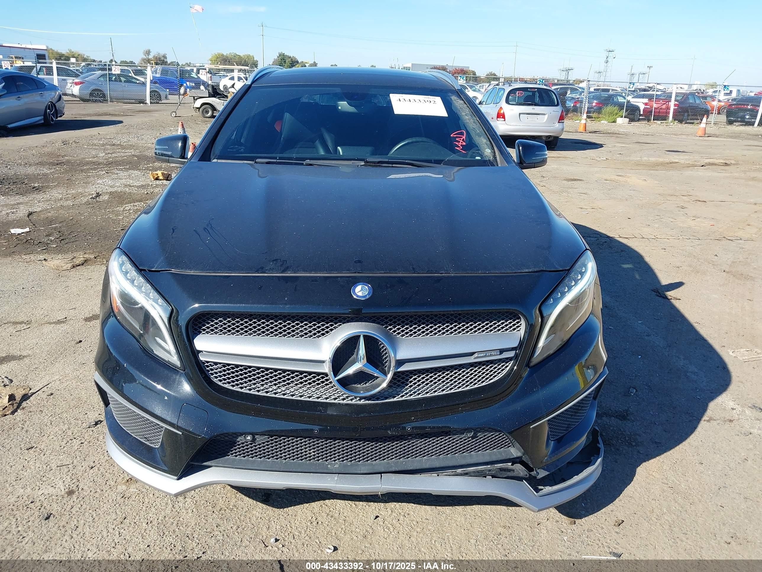 2015 Mercedes-benz Gla 45 Amg 4matic Black vin: WDDTG5CBXFJ055132