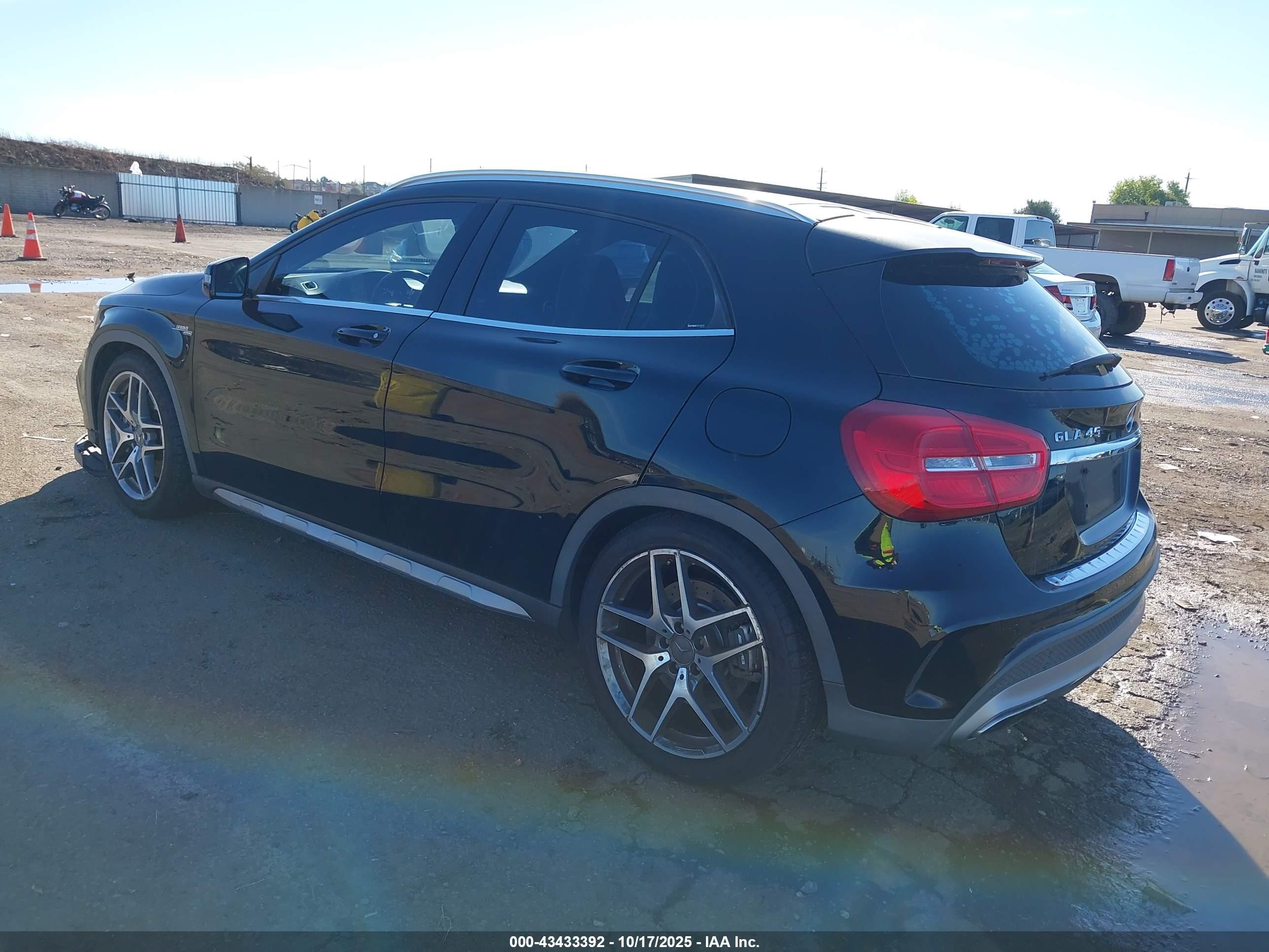 2015 Mercedes-benz Gla 45 Amg 4matic Black vin: WDDTG5CBXFJ055132