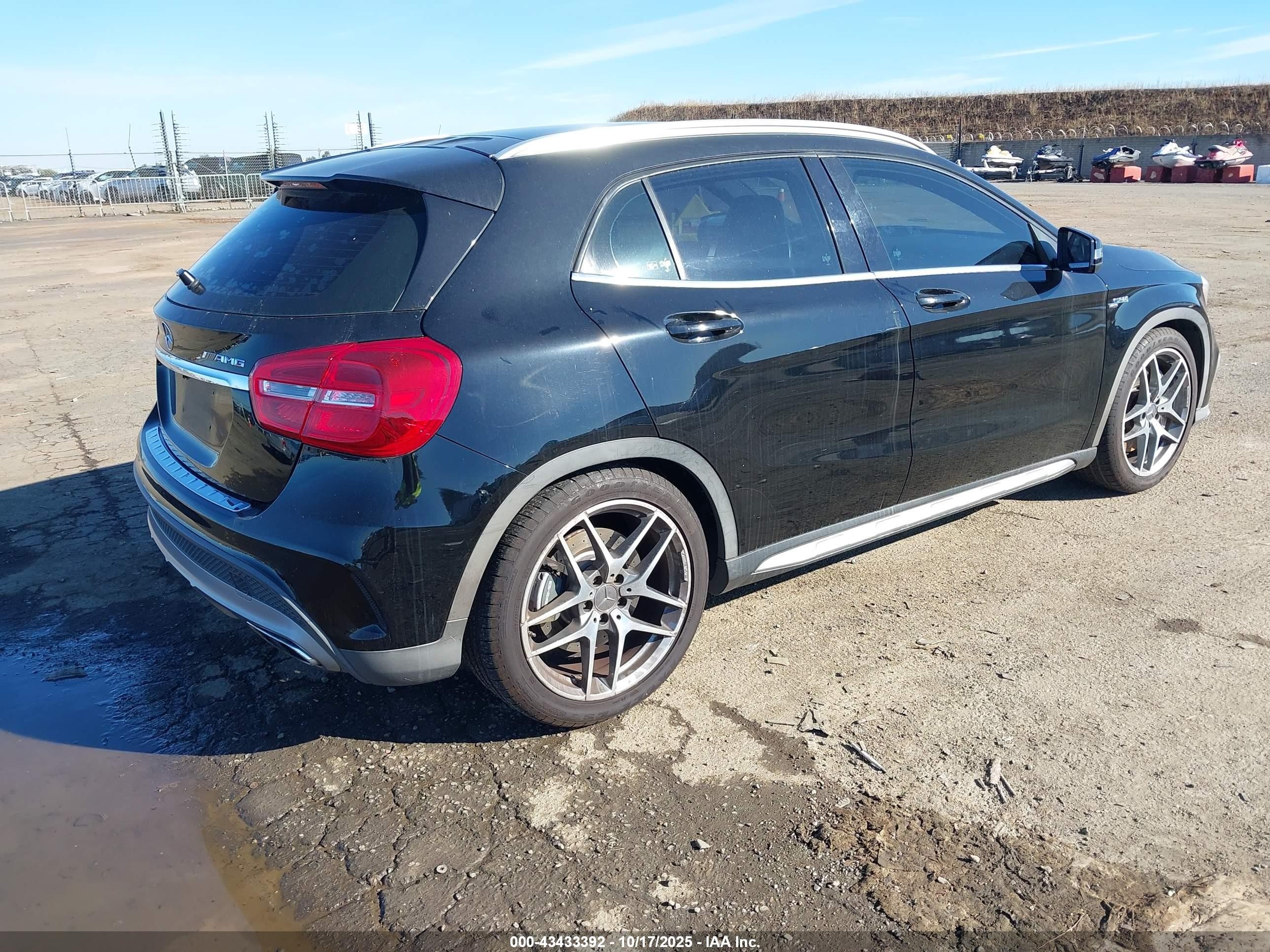 2015 Mercedes-benz Gla 45 Amg 4matic Black vin: WDDTG5CBXFJ055132