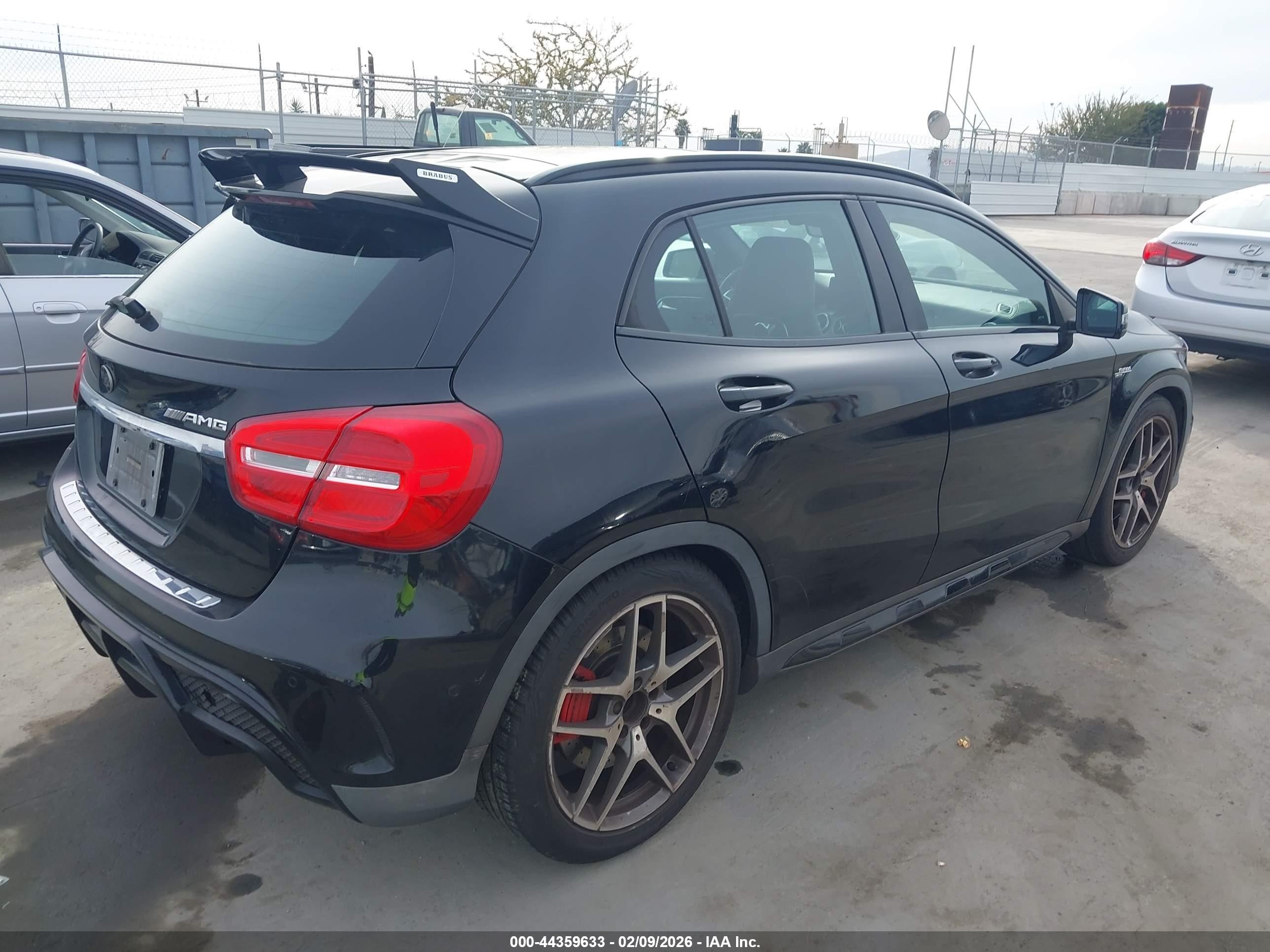 2015 Mercedes-benz Gla 45 Amg 4matic Black vin: WDDTG5CBXFJ061769