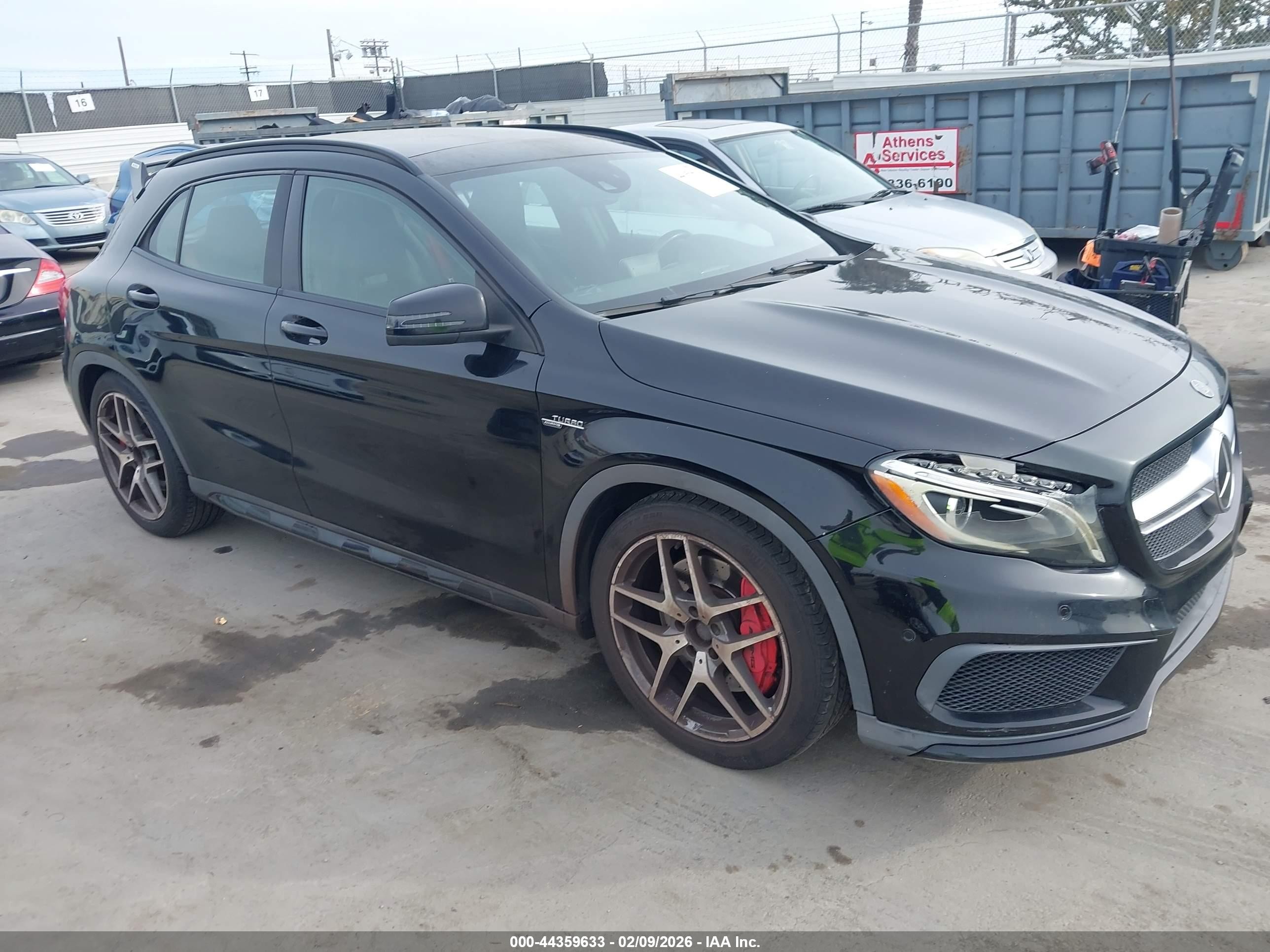2015 Mercedes-benz Gla 45 Amg 4matic Black vin: WDDTG5CBXFJ061769